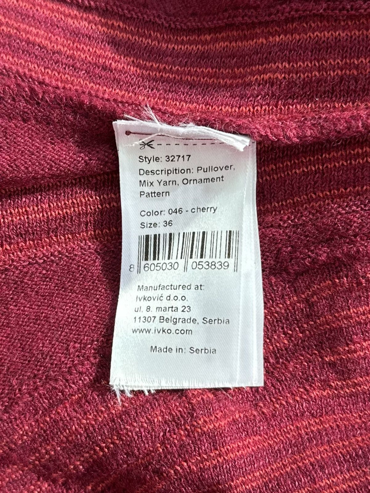 Other IVKO Women's Sweater Jumper 80% Wool 20% Linen Size 36 Size XS / US 0-2 / IT 36-38 - 8 Thumbnail