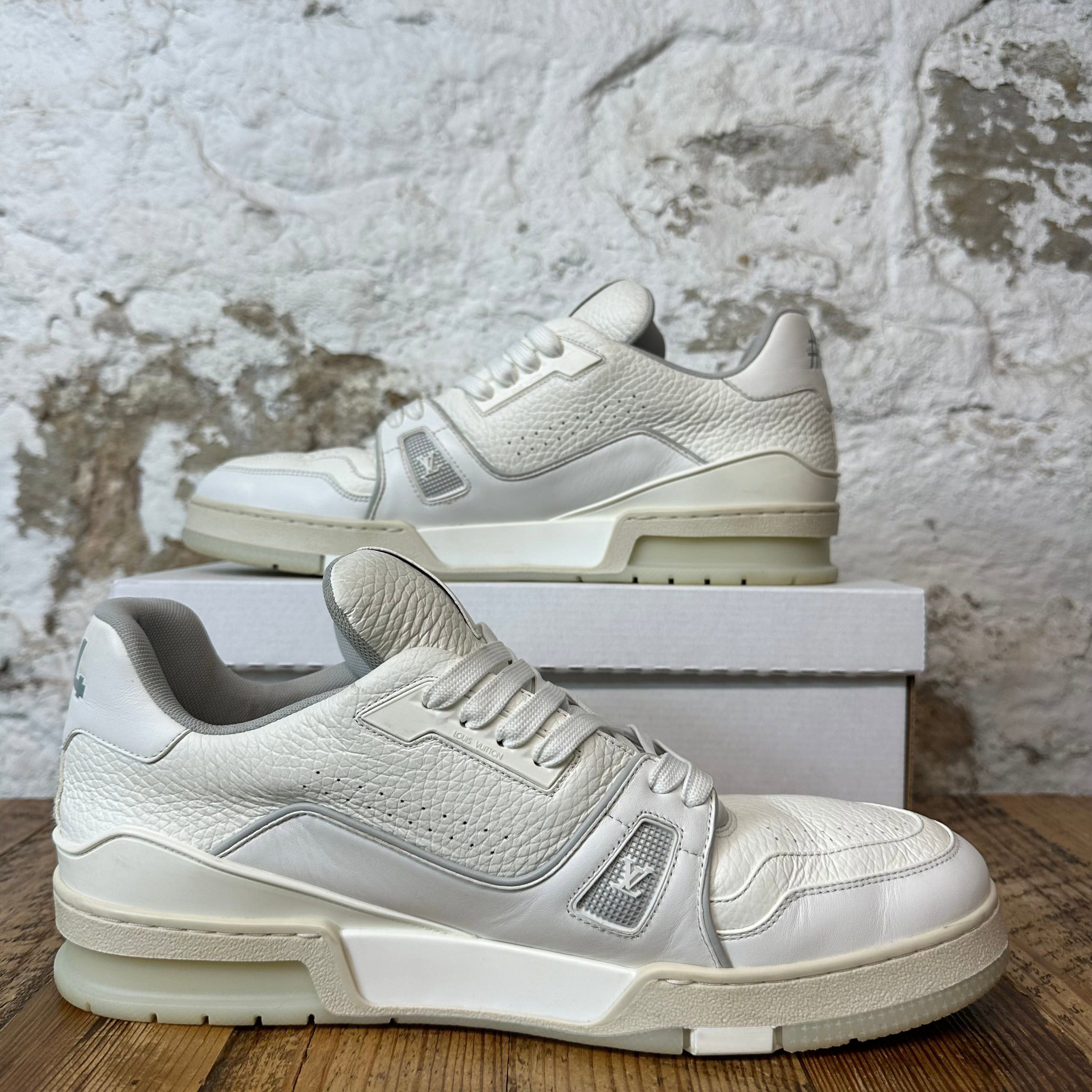 Louis Vuitton Louis Vuitton White Cream Trainer Sneaker Sz 11.5(10LV) Size US 11.5 / EU 44-45 - 2 Thumbnail