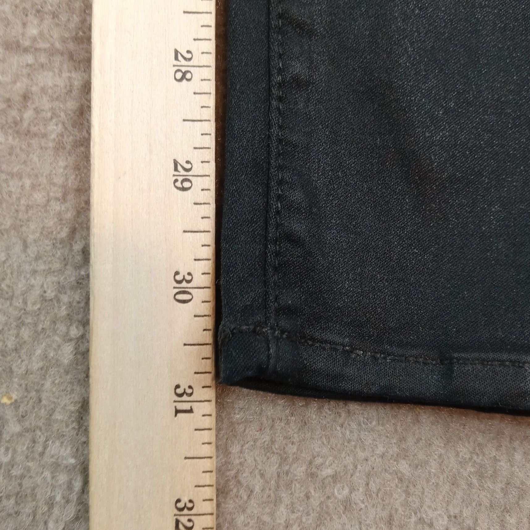 7 For All Mankind 7 For All Mankind Jeans Women Size 29 Black Skinny Stretch Denim 5-Pocket Inseam 31 Dark Size 29" - 3 Thumbnail