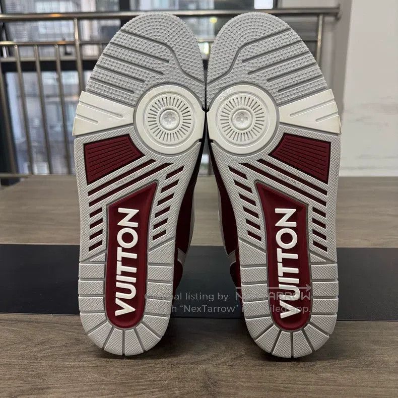 Louis Vuitton Louis Vuitton Trainer White and Red Velcro shoes Size US 9 / EU 42 - 6 Thumbnail