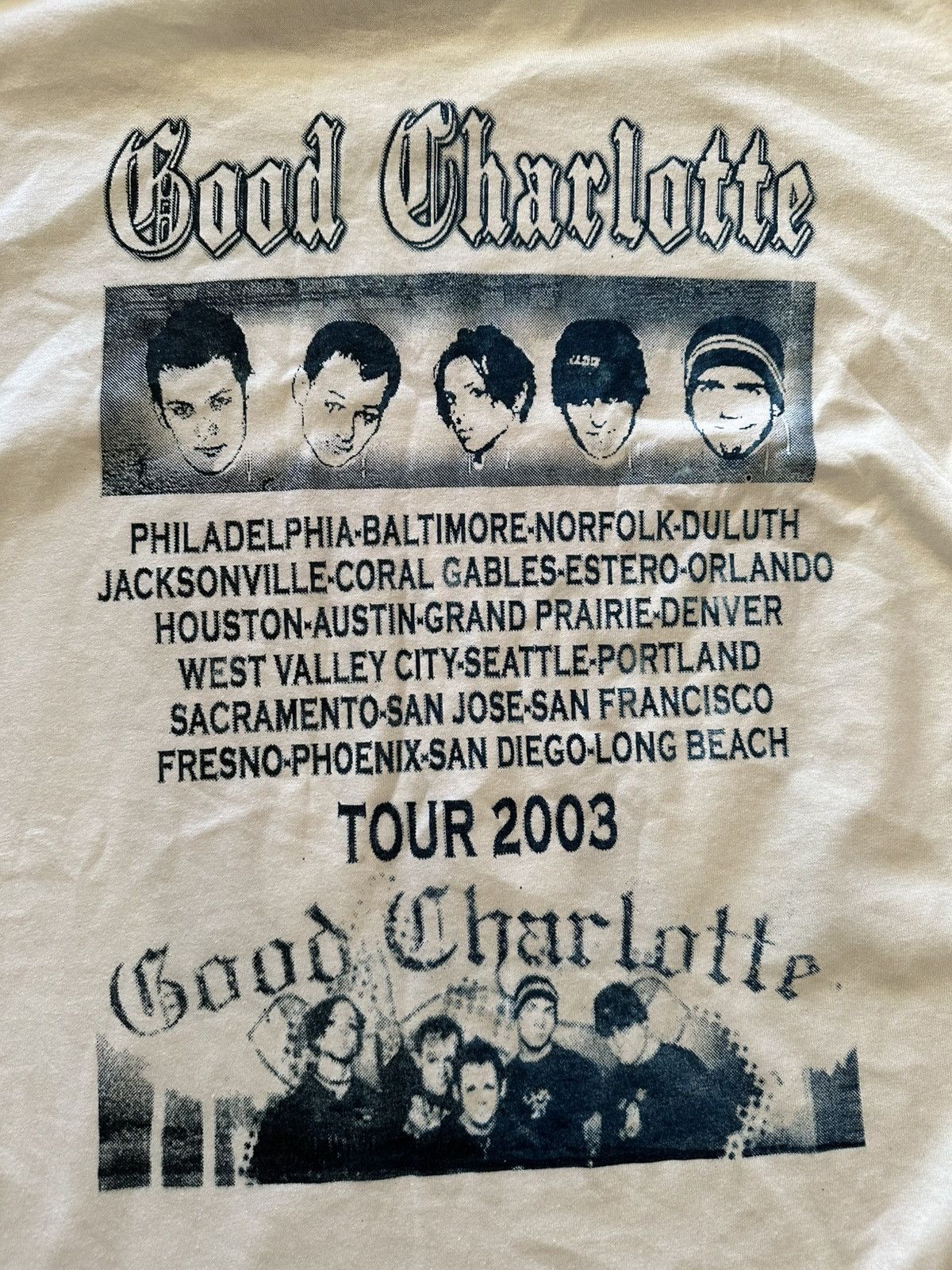 Band Tees × Vintage Vintage Good Charlotte Y2K L/S North American Tour 2003 Tee Size US L / EU 52-54 / 3 - 7 Thumbnail
