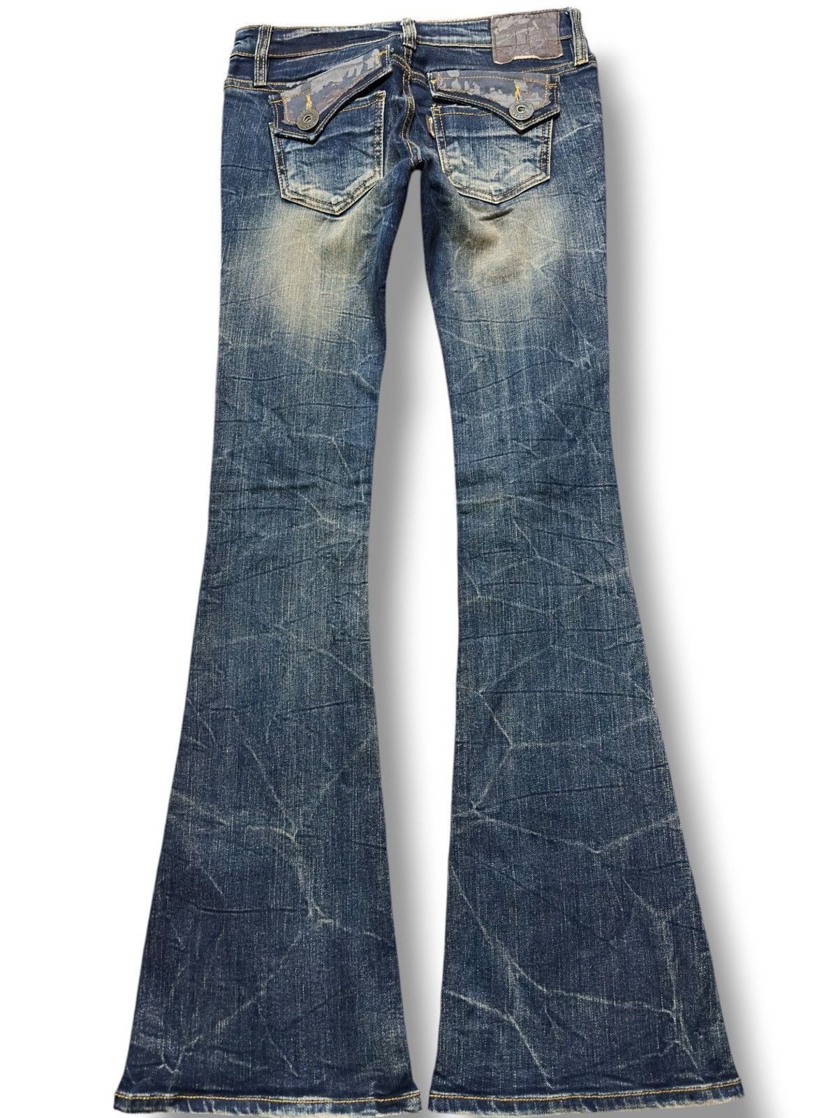 Hysteric Glamour Vintage d.i.a Flare Mudwasj Ripped Distressed Denim Size US 29 - 4 Thumbnail