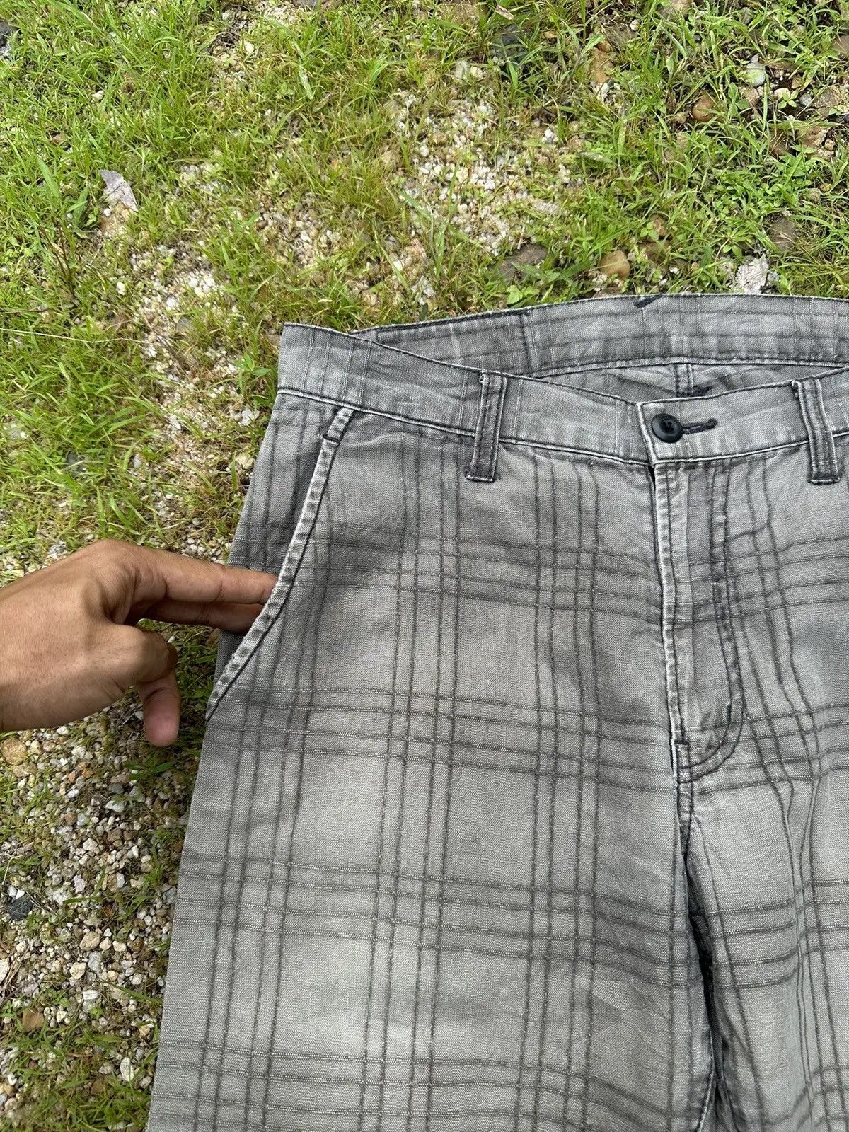 PPFM GRAILS!! VINTAGE PPFM JAPAN SASHIKO STITCHING TROUSERS PANTS Size US 29 - 4 Thumbnail