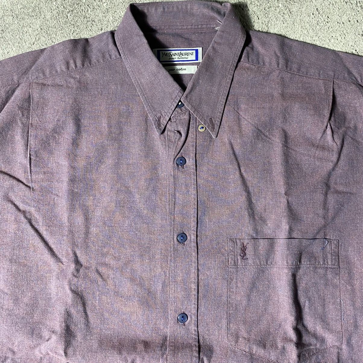 Yves Saint Laurent Vintage Yves Saint Laurent Longsleeve Shirt Size US XXL / EU 58 / 5 - 2 Thumbnail