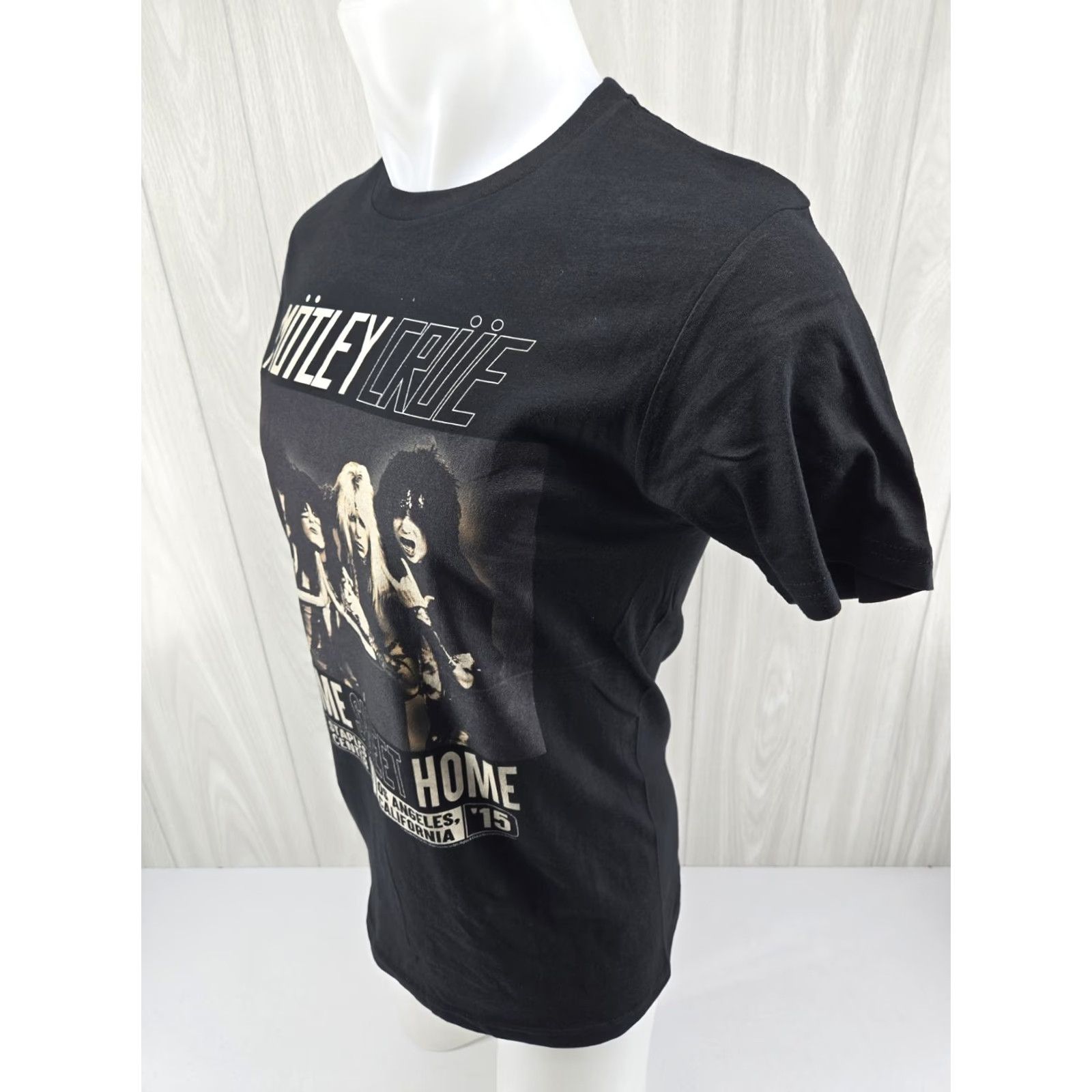 Vintage Motley Crue Home Sweet Home Music Shirt REPRINT Size S UNISEX Adults Black Cotton Crew Neck Short Sleeve T-Shirt Women Mens Size US S / EU 44-46 / 1 - 5 Thumbnail