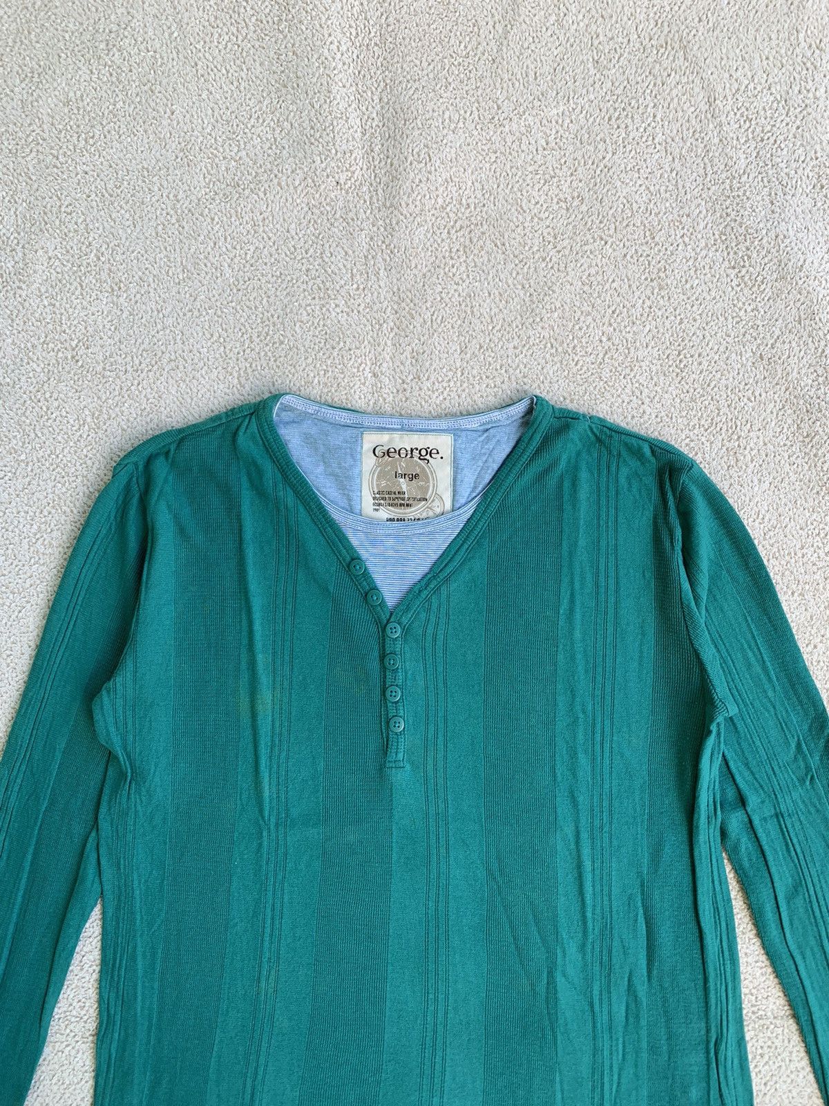 If Six Was Nine × Japanese Brand × Le Grande Bleu (L.G.B.) Japanese George Double layer Long sleeve Size US L / EU 52-54 / 3 - 3 Thumbnail
