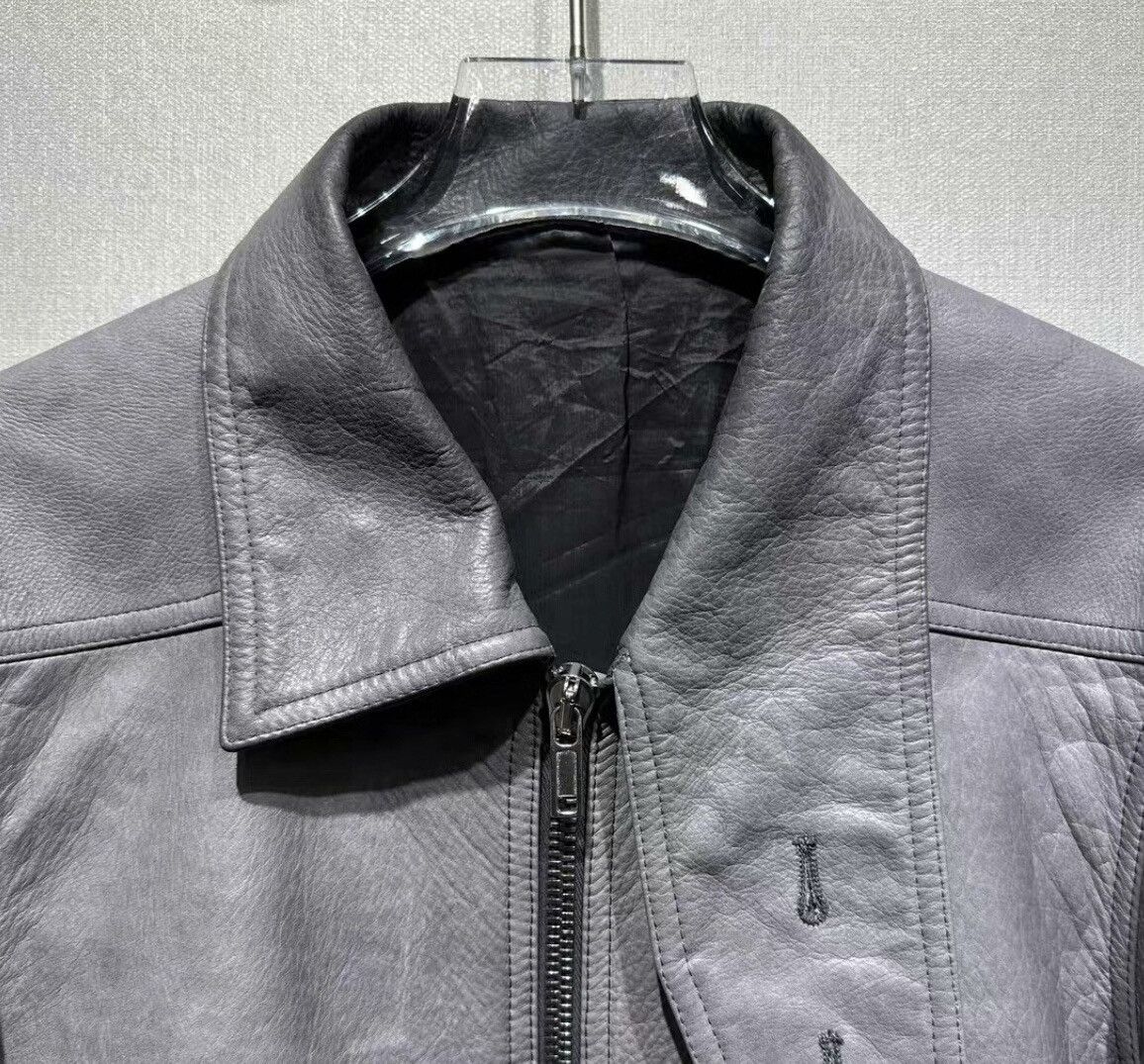 Rick Owens Rick Owens RO discontinued grey leather jacket. Size US M / EU 48-50 / 2 - 3 Thumbnail