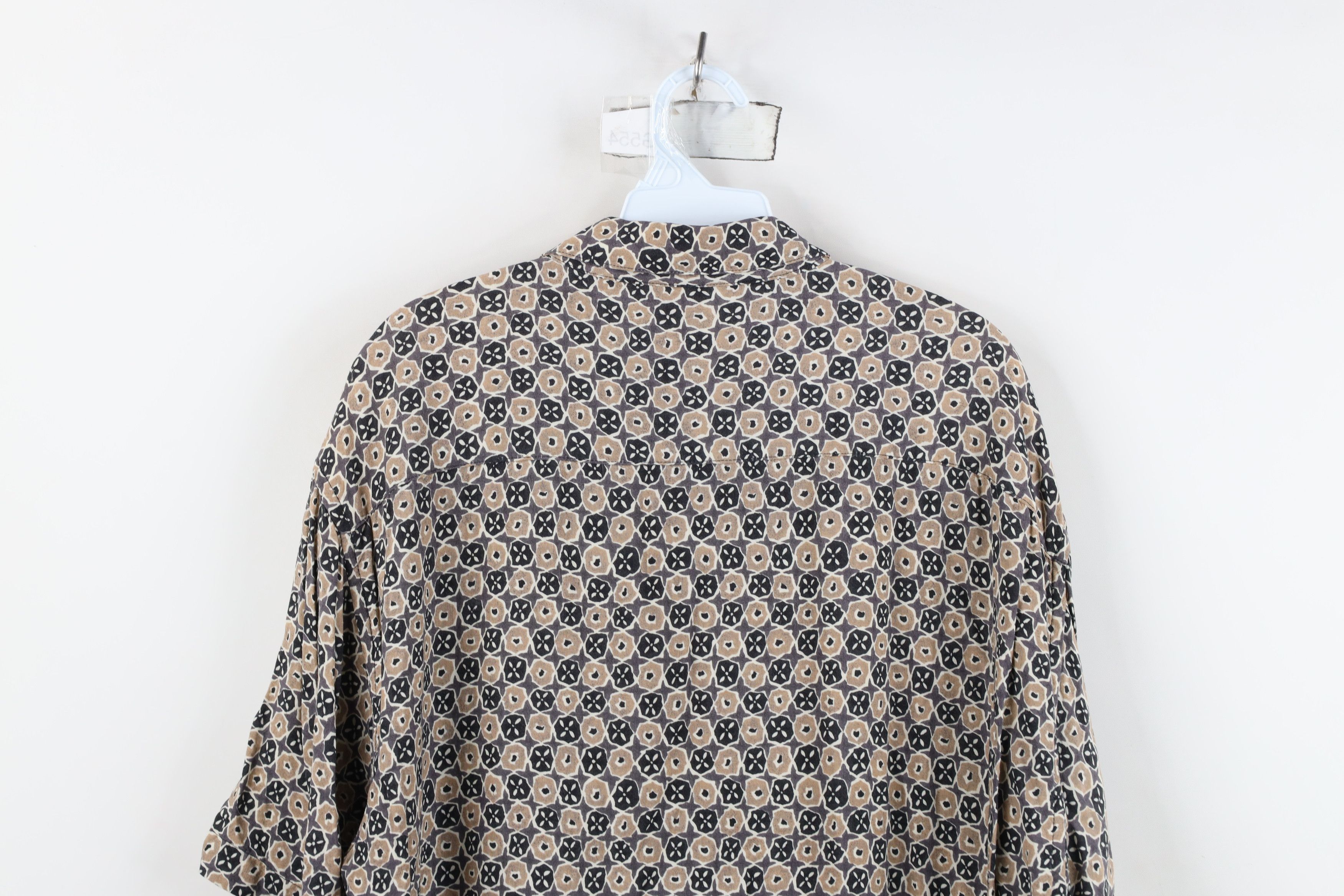 Pierre Cardin Vintage 90s Pierre Cardin Flower Rayon Collared Button Shirt Size US L / EU 52-54 / 3 - 10 Thumbnail