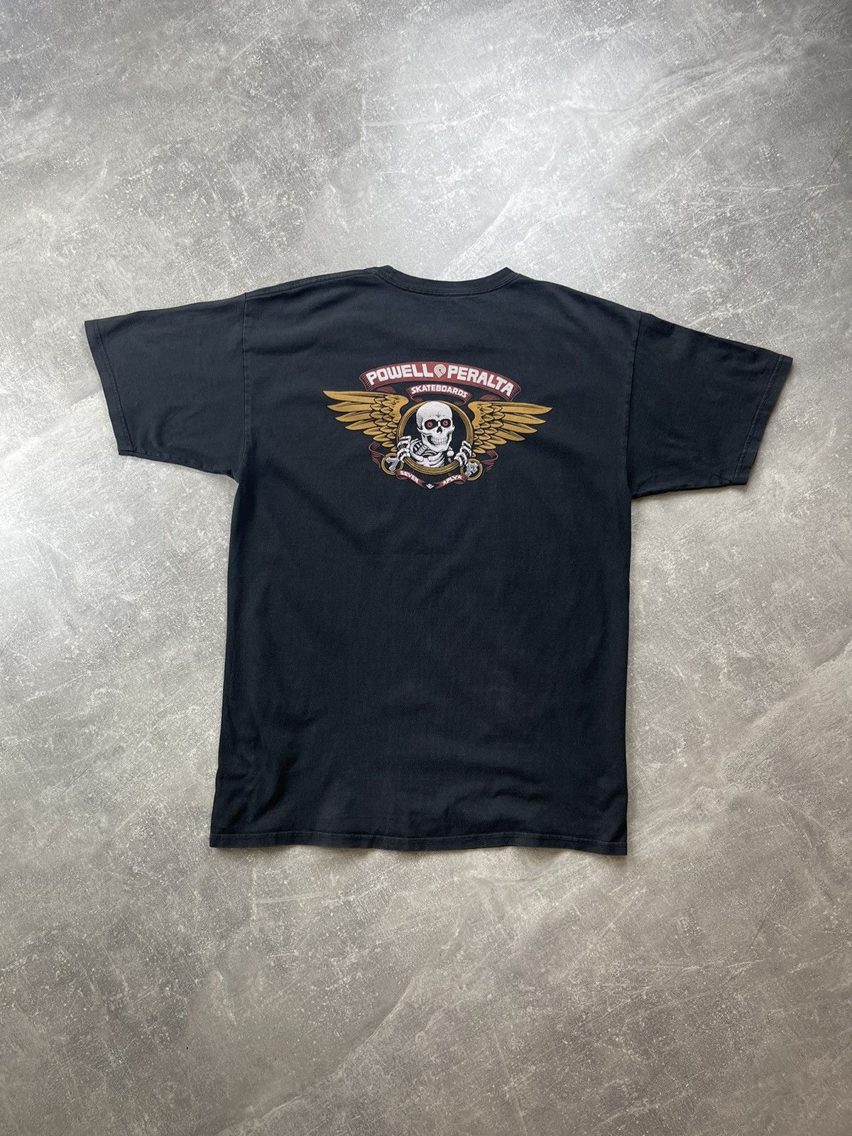 Powell Peralta × Vintage Powell Peralta Ripper Skull Wing Logo Skateboarding T-Shirt Size US L / EU 52-54 / 3 - 2 Thumbnail