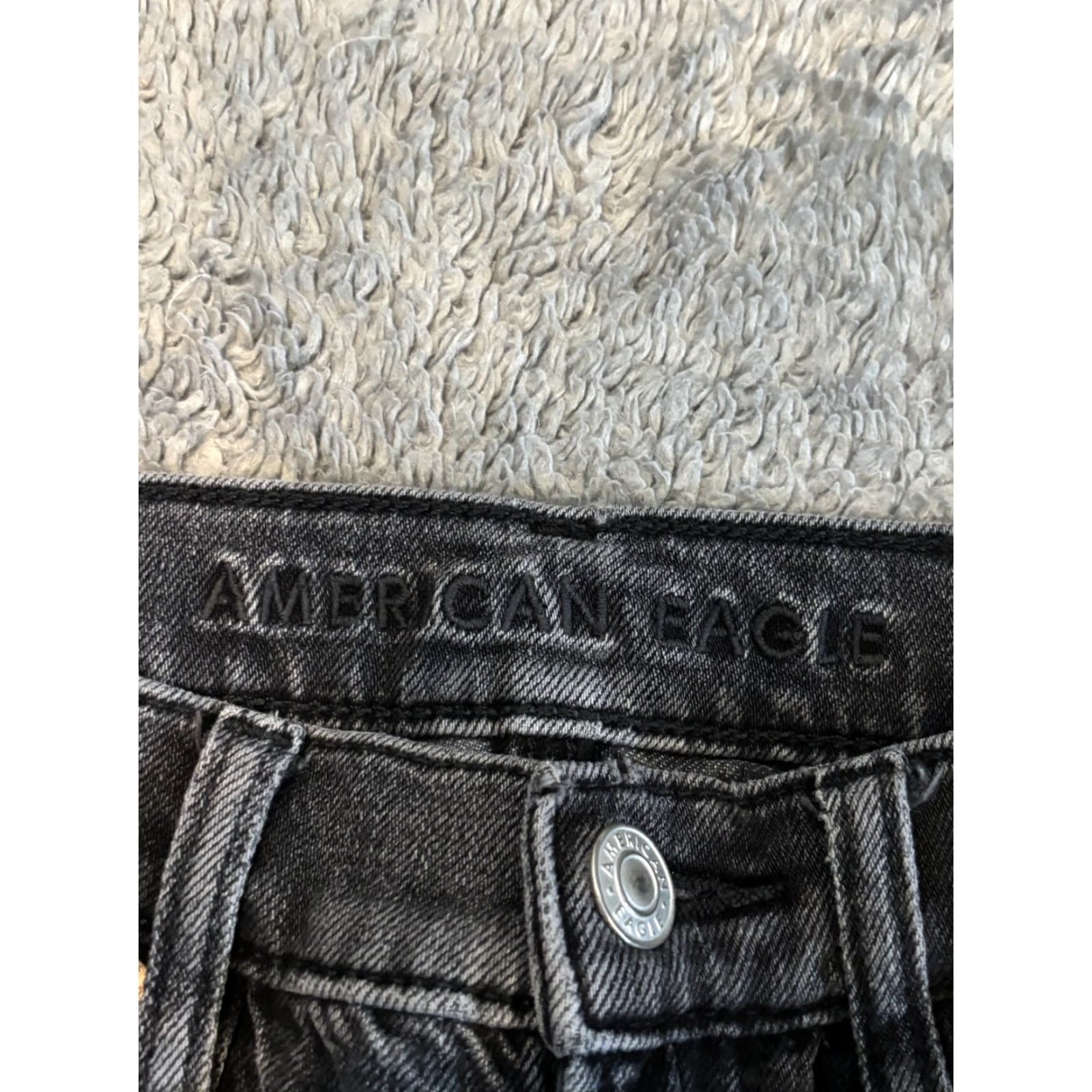 American Eagle Outfitters VINTAGE American Eagle Jeans Womens 00R Faded Black 90s Bootcut Distressed Stretch Denim Size 24" / US 00 / IT 34 - 2 Thumbnail