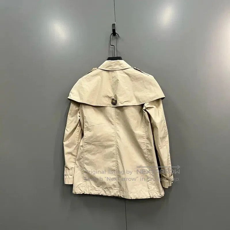 Burberry Burberry Khaki Cotton Short Trench Coat. Size XXS / US 00 / IT 34 - 2 Thumbnail