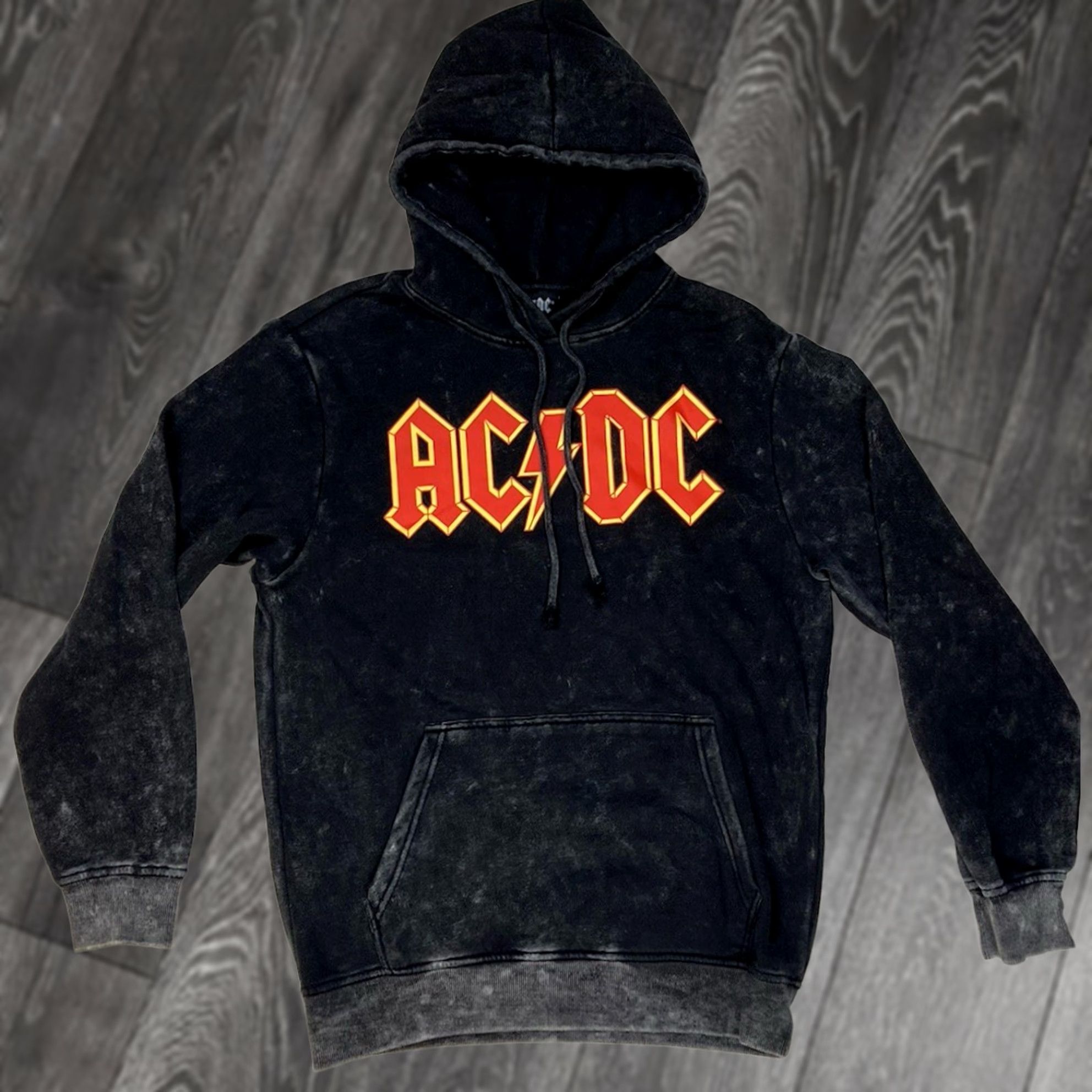 Vintage ACDC Graphic Pullover Hoodie Men Small Black Acid Wash Music Hoodie Size US S / EU 44-46 / 1 - 1 Thumbnail