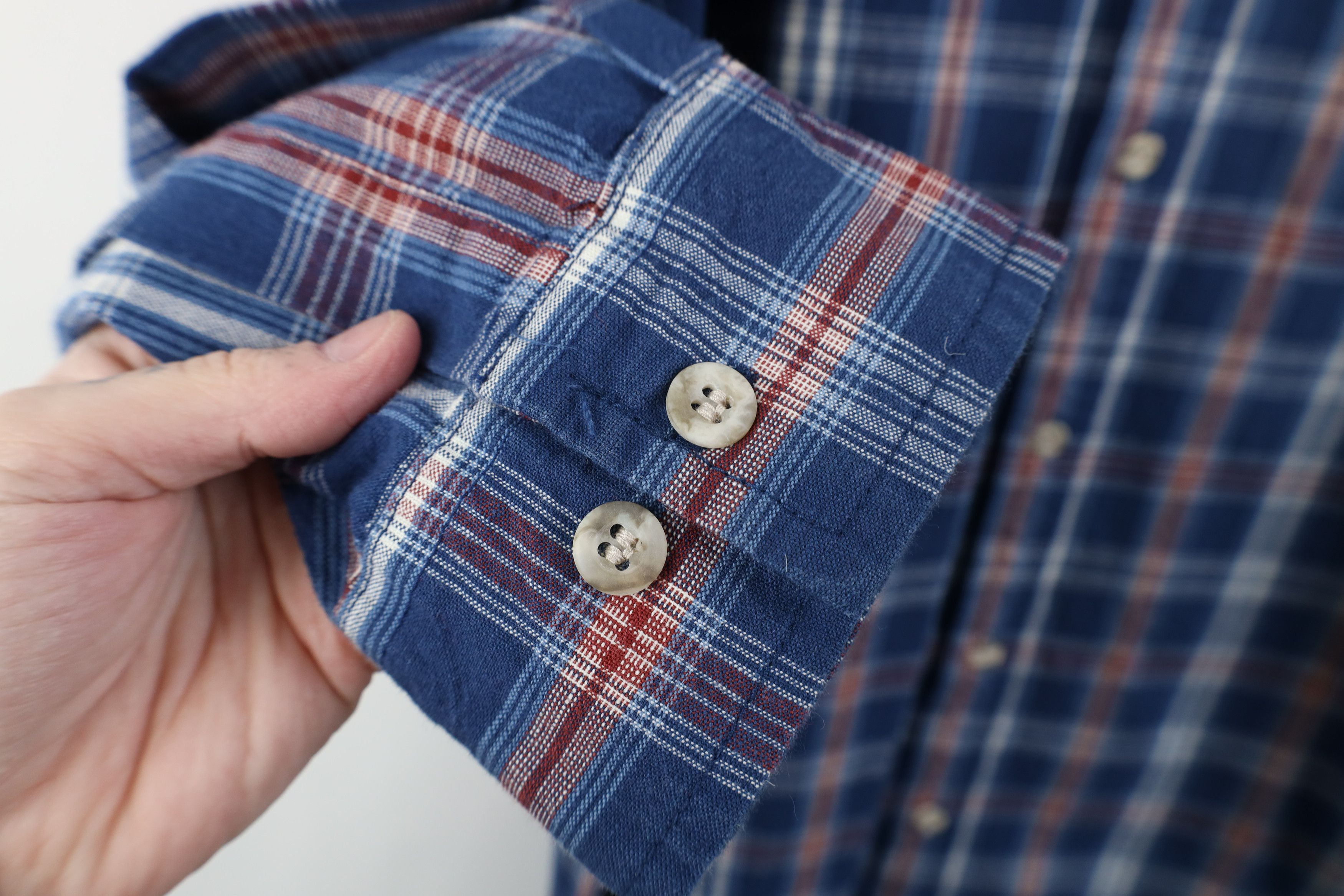 Dickies Deadstock Vintage Dickies Collared Button Down Shirt Plaid Size US XL / EU 56 / 4 - 9 Thumbnail