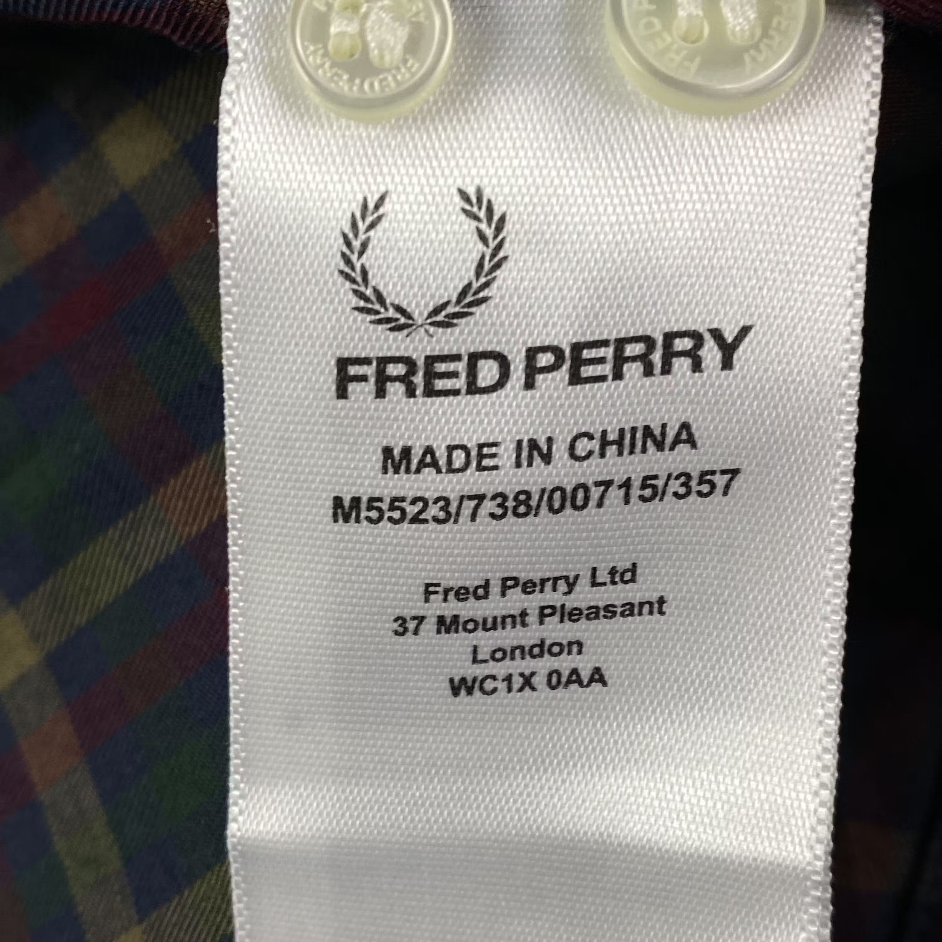 Fred Perry Mens Shirt Long Sleeve Fred Perry Size S Size US S / EU 44-46 / 1 - 5 Thumbnail