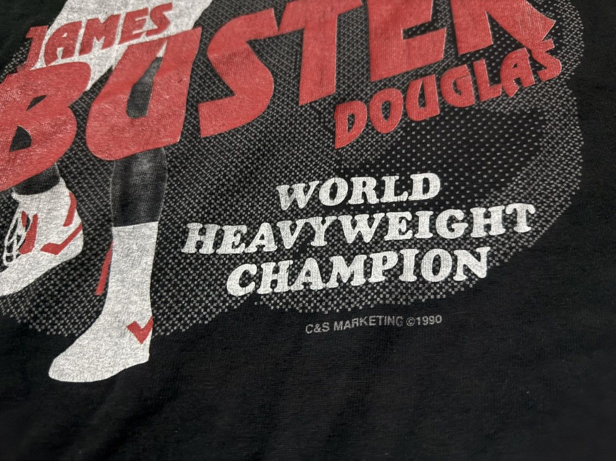 Vintage VERY RARE Vintage 90s Buster Douglas 1990 T Shirt MIKE TYSON Size US L / EU 52-54 / 3 - 3 Thumbnail