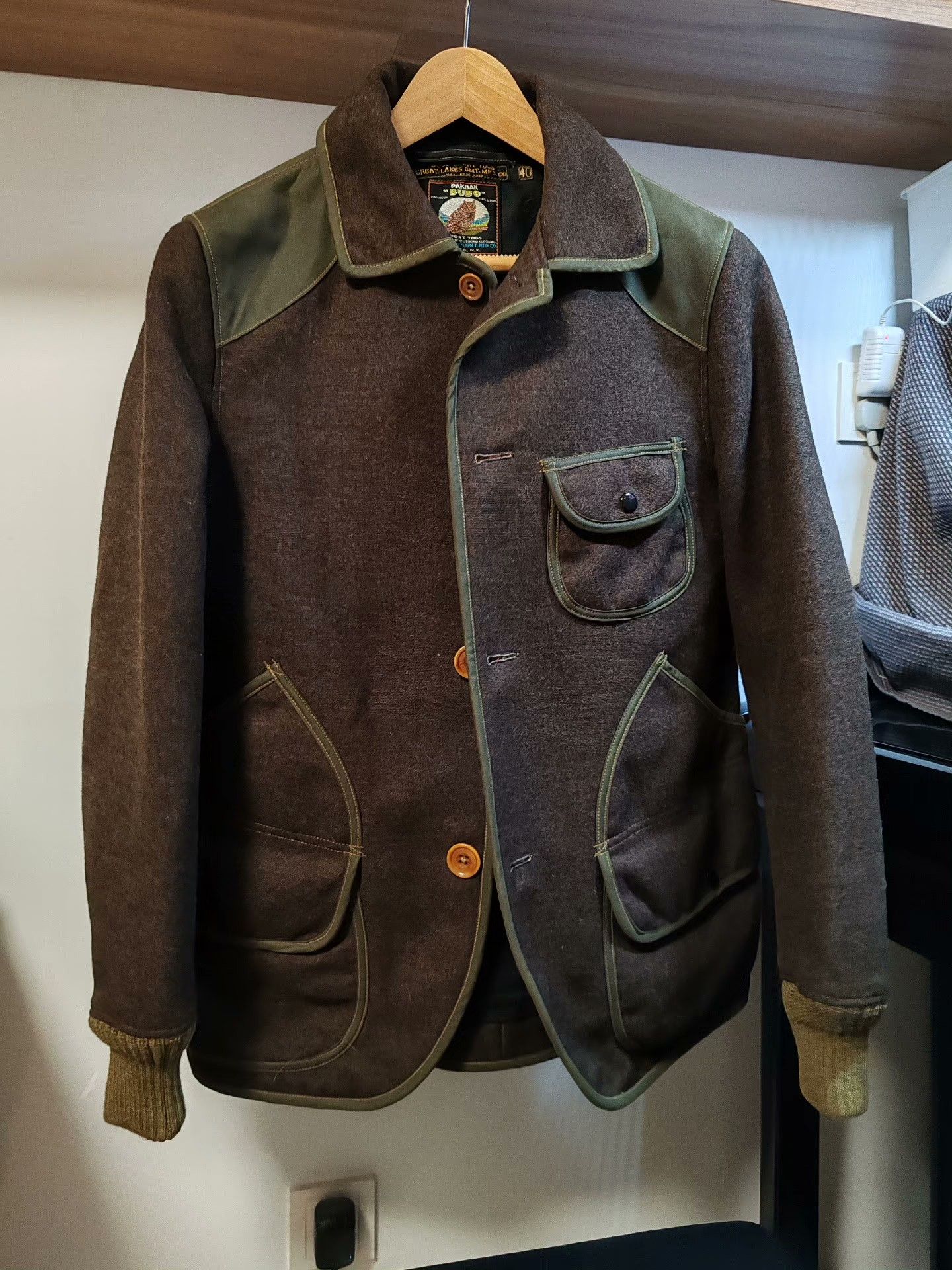 Freewheelers Freewheelers Boston Wool Hunting Jacket Size US XXS / EU 40 - 1 Thumbnail