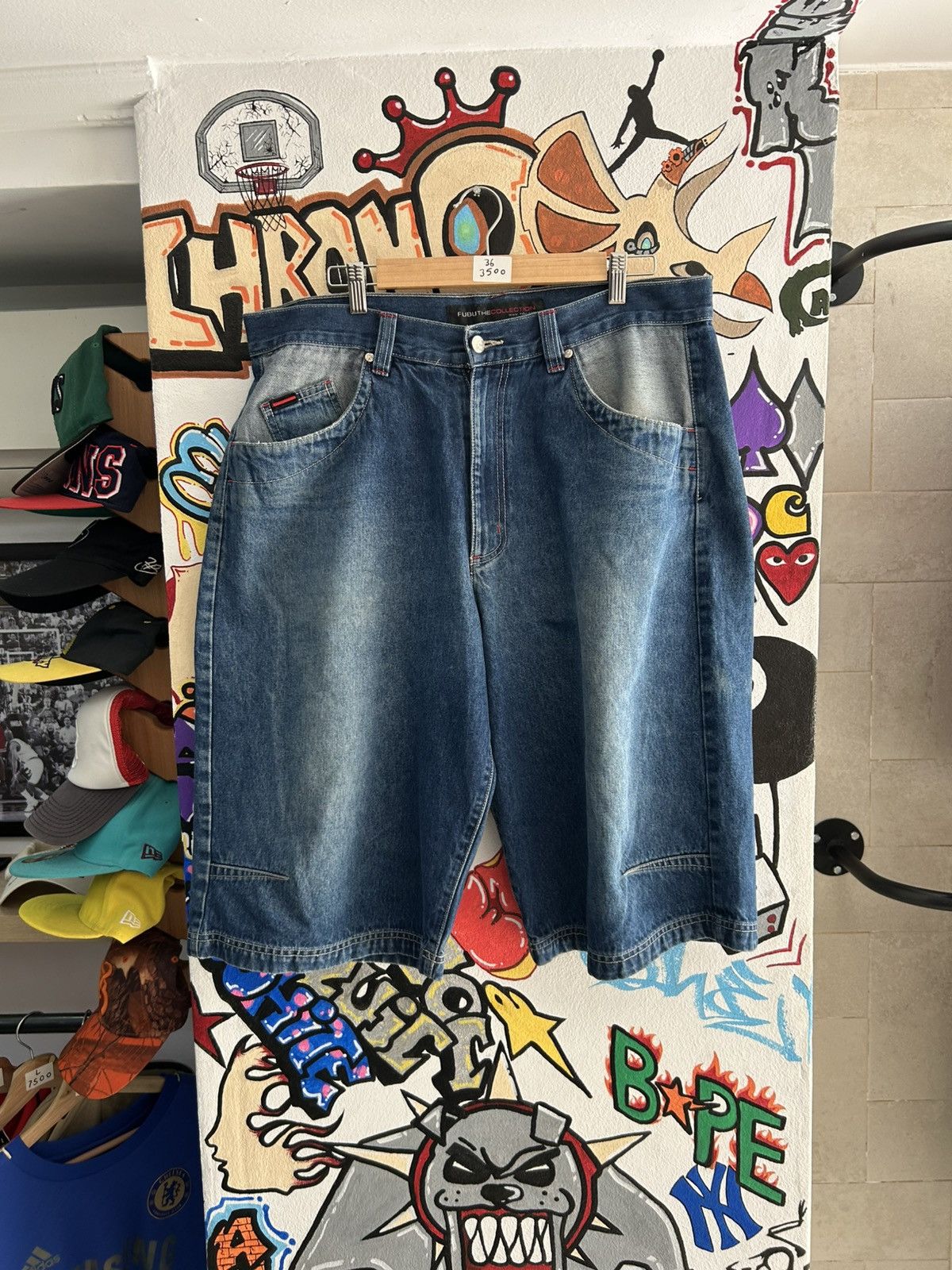 Fubu × Vintage Baggy Fubu Skater Jorts Size US 36 / EU 52 - 1 Thumbnail