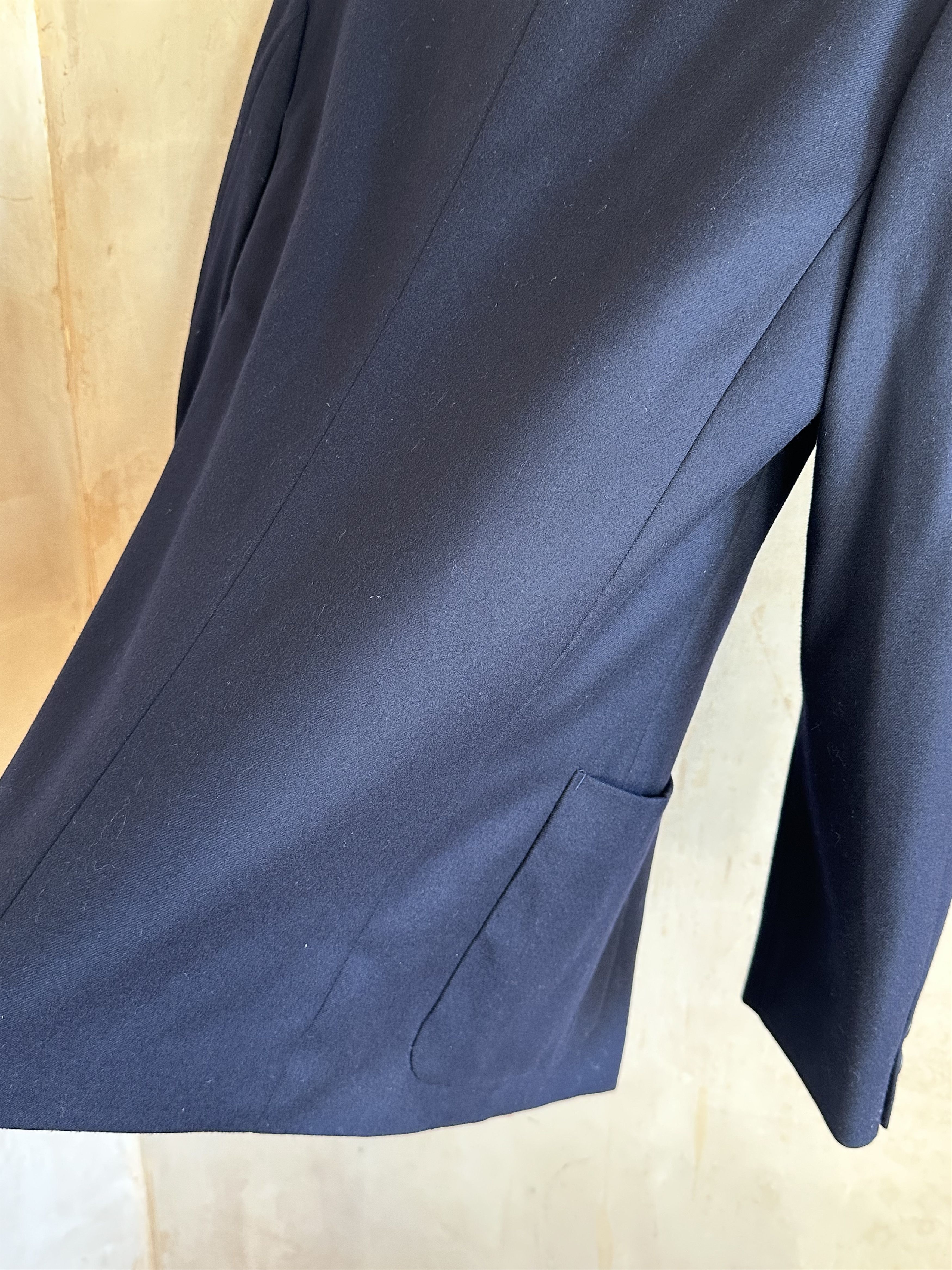 Yohji Yamamoto Yohji Yamamoto Navy Double Breasted Wool Jacket AW09 Railway Size US M / EU 48-50 / 2 - 14 Thumbnail