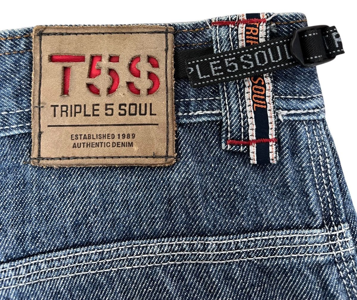 Triple 5 Soul 90s Vintage Distressed Triple Five Soul Baggy Jeans Size US 38 / EU 54 - 10 Thumbnail