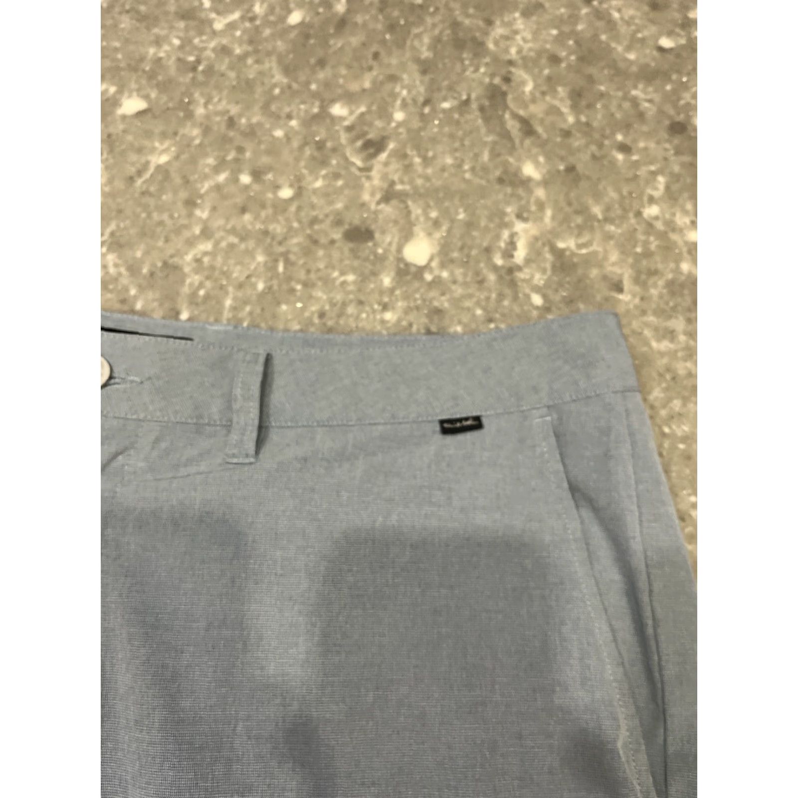 TravisMathew Travis Mathew Shorts Mens 38 Blue Golf Performance Stretch Outdoor Chino Casual Slant Pocket Regular Rise Mid-10-12Zipper Button Hem? Size US 38 / EU 54 - 3 Thumbnail