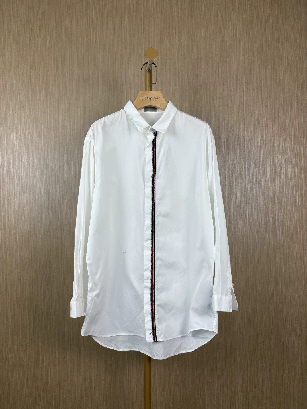 Dior white long sleeve shirt by Dior Size US L / EU 52-54 / 3 - 1 Thumbnail