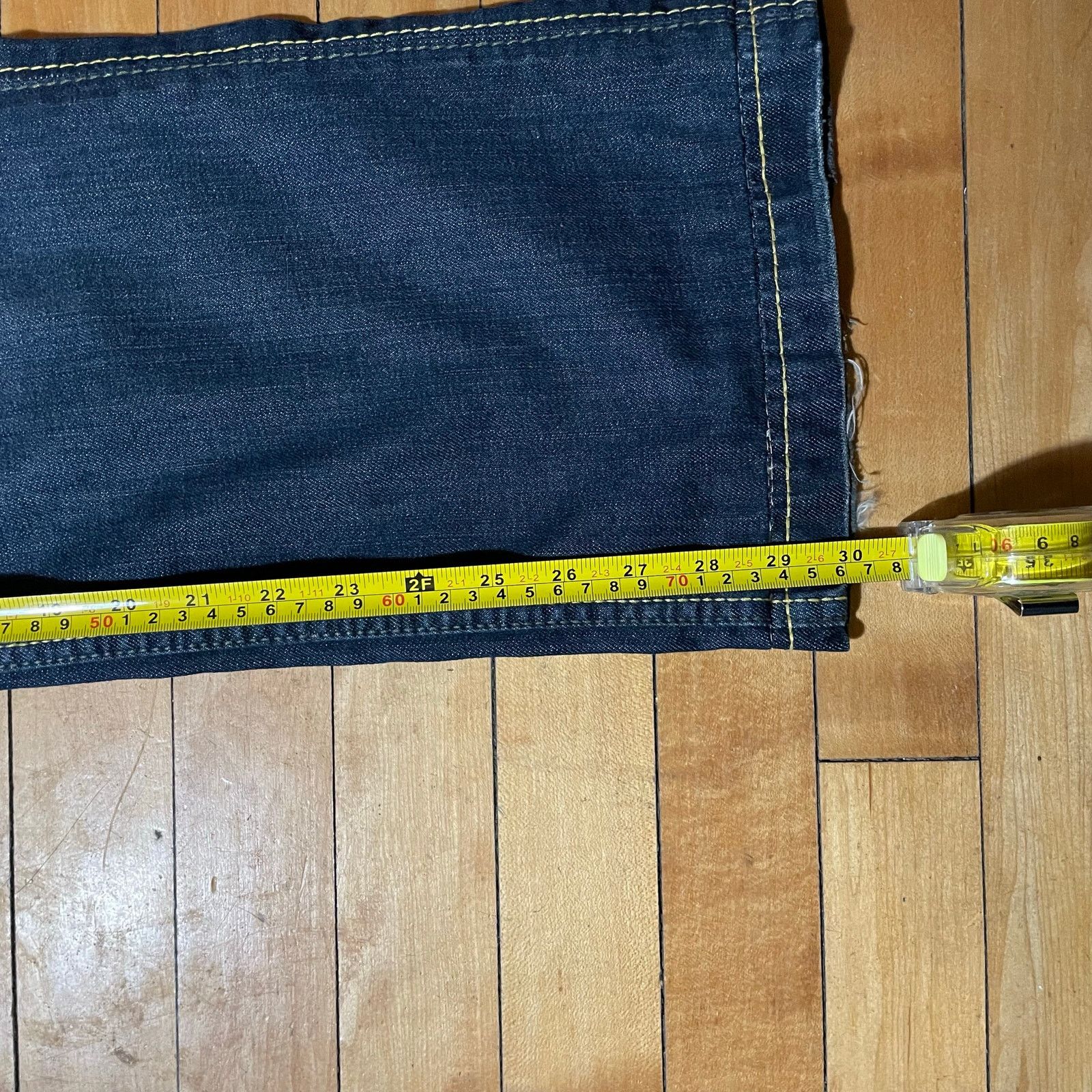 Antik Denim Baggy Antik Denim Blue Button Fly Denim Jeans Men's Sz 34x30 Size US 34 / EU 50 - 7 Thumbnail