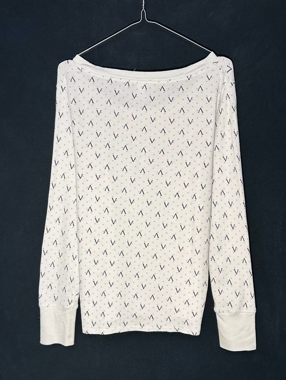 Victoria's Secret Victoria's Secret Pajama Set Cotton Long Sleeve mono logo Size 28" / US 6 / IT 42 - 3 Thumbnail