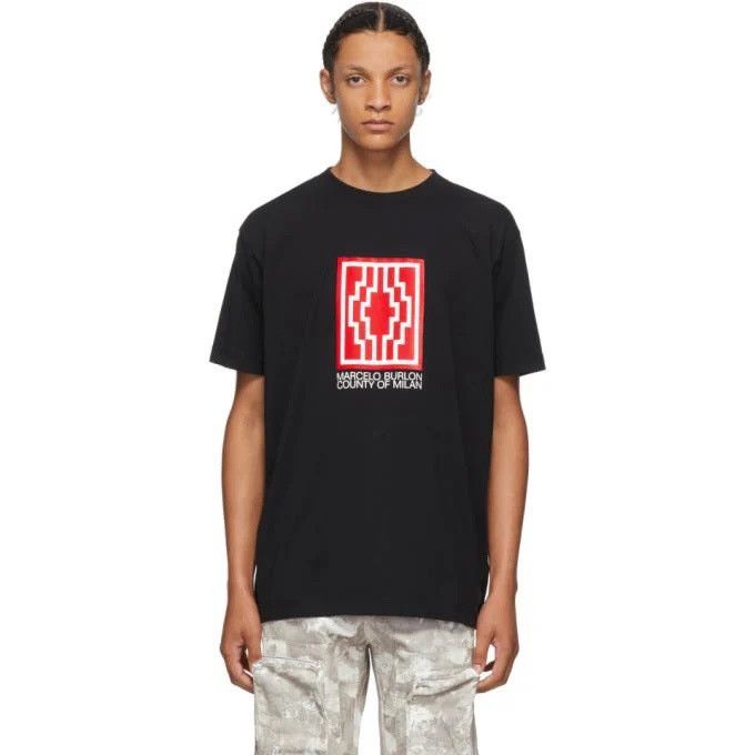 Marcelo Burlon Marcelo Burlon Cross Logo Tee Size US S / EU 44-46 / 1 - 1 Thumbnail