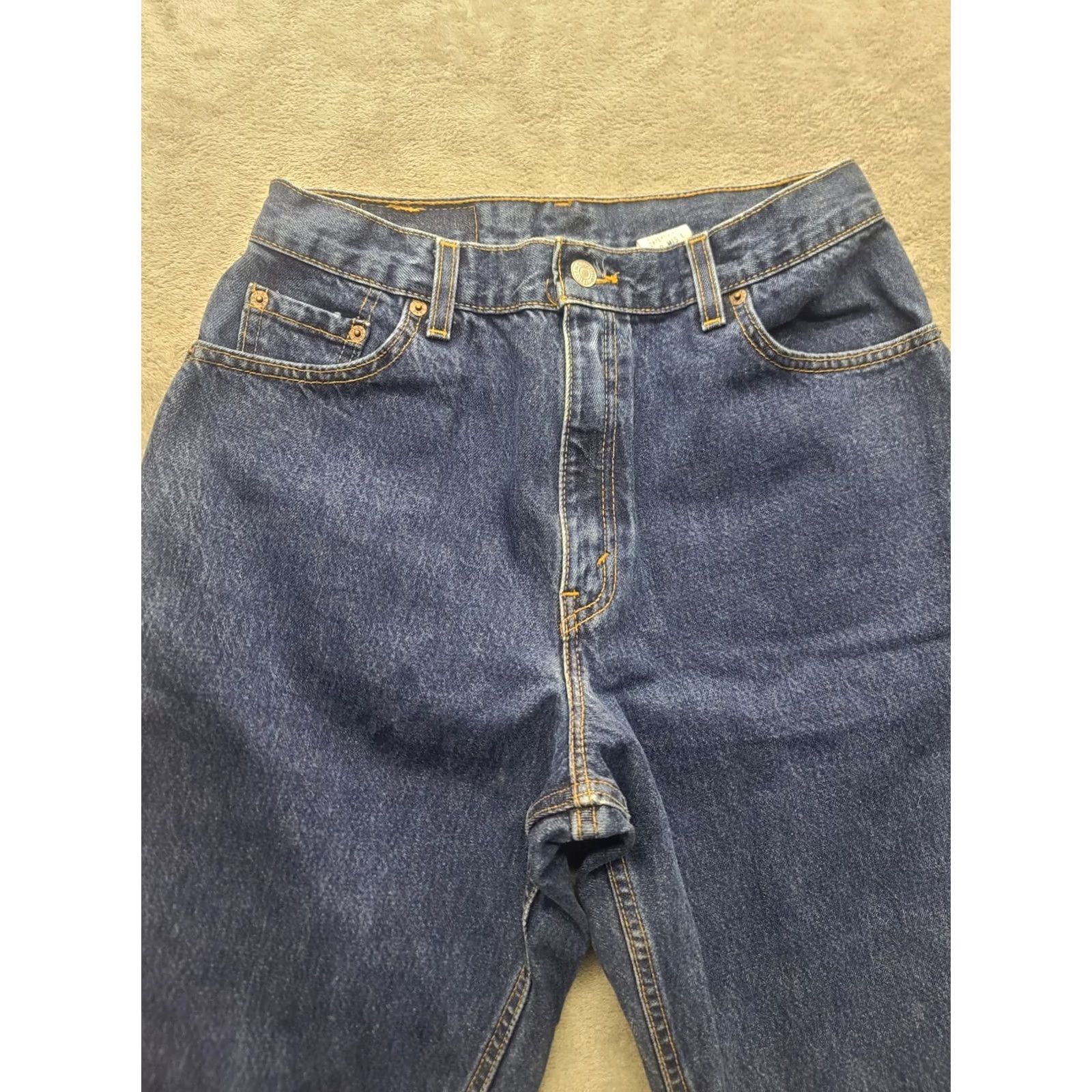 Levi's VINTAGE Levi's 550 Jeans Womens 12 Long 26x32 Relaxed Tapered Denim Blue 90s USA Women's Jeans Size 34" / US 12 / IT 48 - 7 Thumbnail