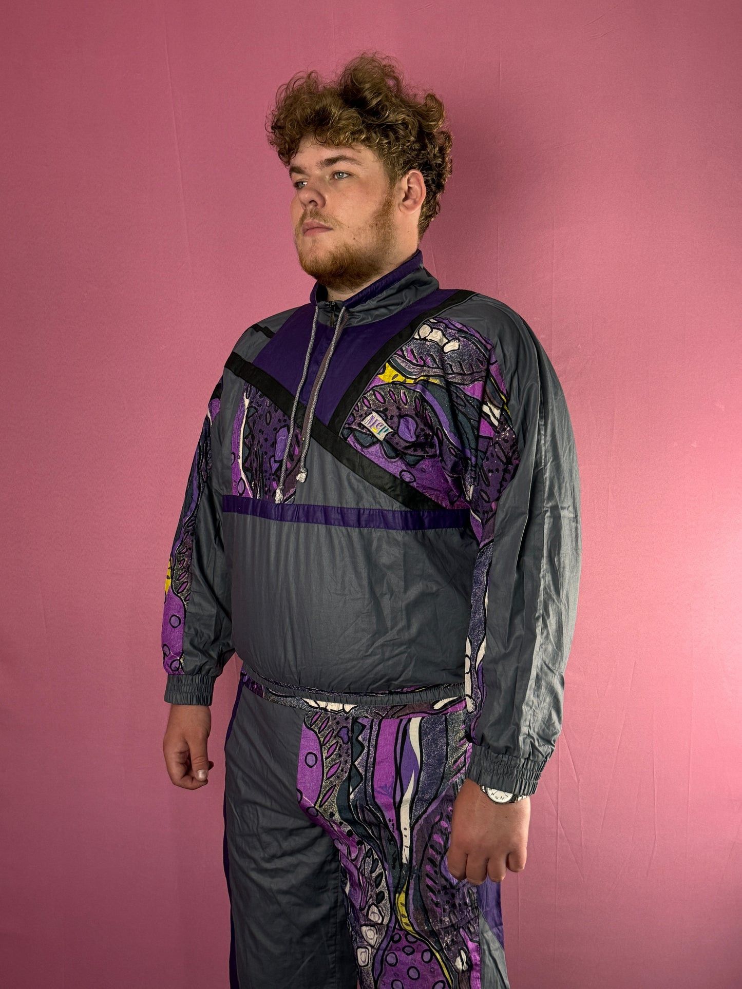 Other Mc Pearson Abstract Tracksuit XL Windbreaker Vintage Size US XL / EU 56 / 4 - 4 Thumbnail