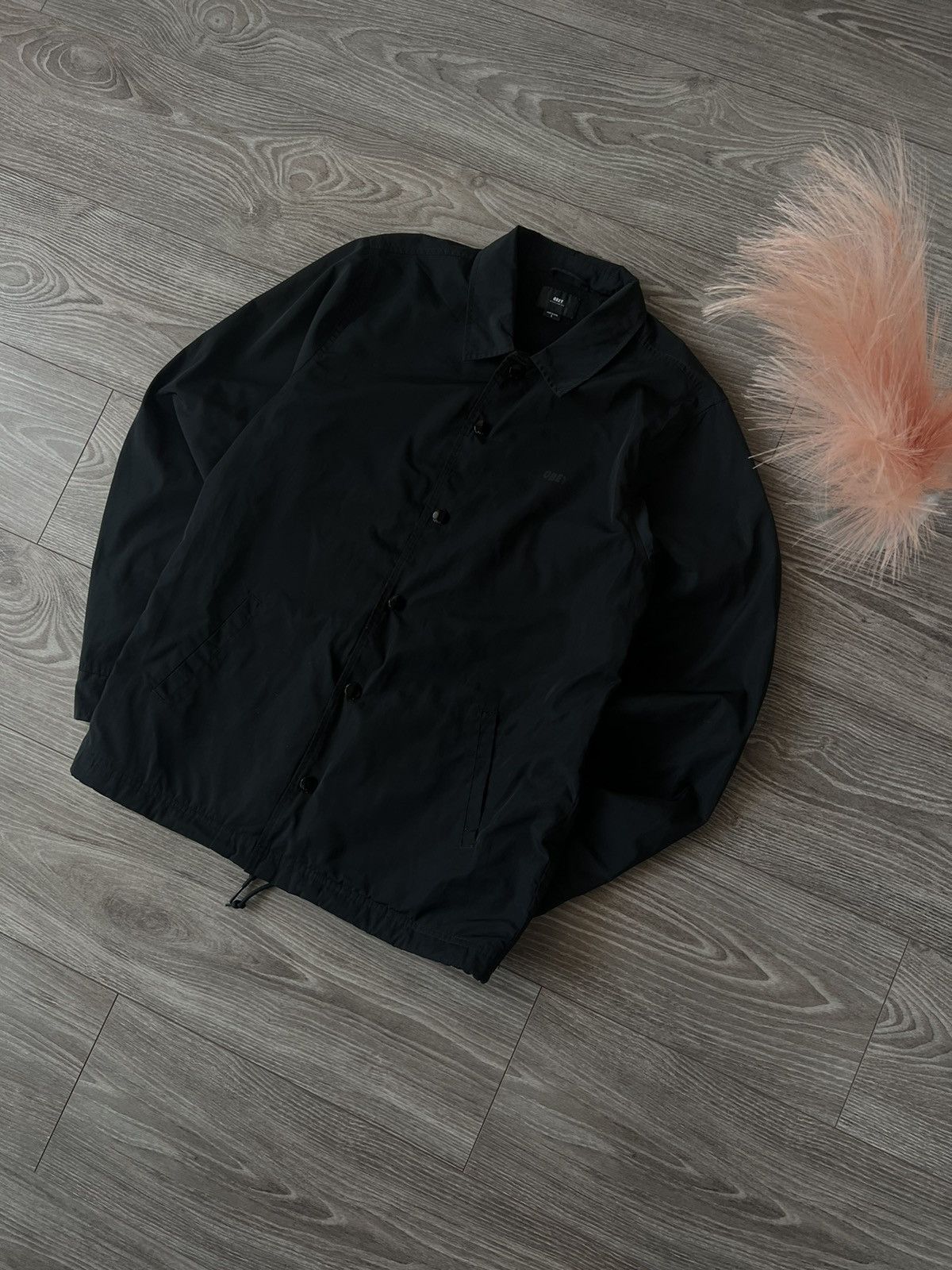 Designer × Obey ‼️Obey Big logo Streetwear Nylon Fleece Tech Coach Jacket‼️ Size US S / EU 44-46 / 1 - 9 Thumbnail