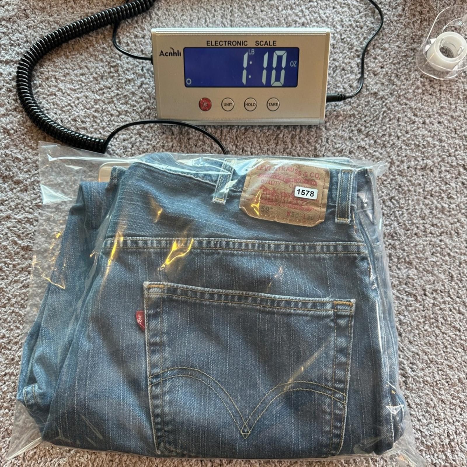 Levi's Levis 559 Jeans Mens 38x30 Relaxed Straight Blue Medium Wash Size US 38 / EU 54 - 9 Thumbnail