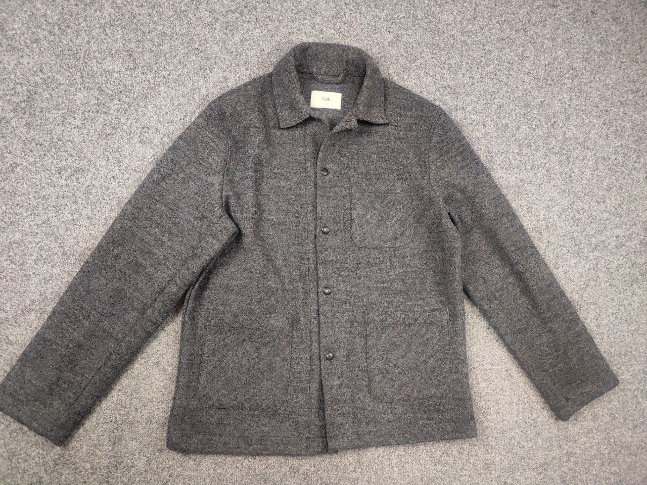Folk Folk Design Chore Wool Blend Pocket Button Overshirt jacket Size US XL / EU 56 / 4 - 2 Thumbnail