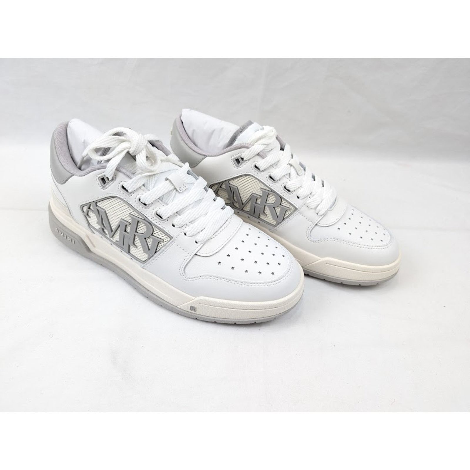 Amiri o1rshd1 Classic Low-Top Sneakers in White Grey Size US 11 / EU 44 - 12 Thumbnail