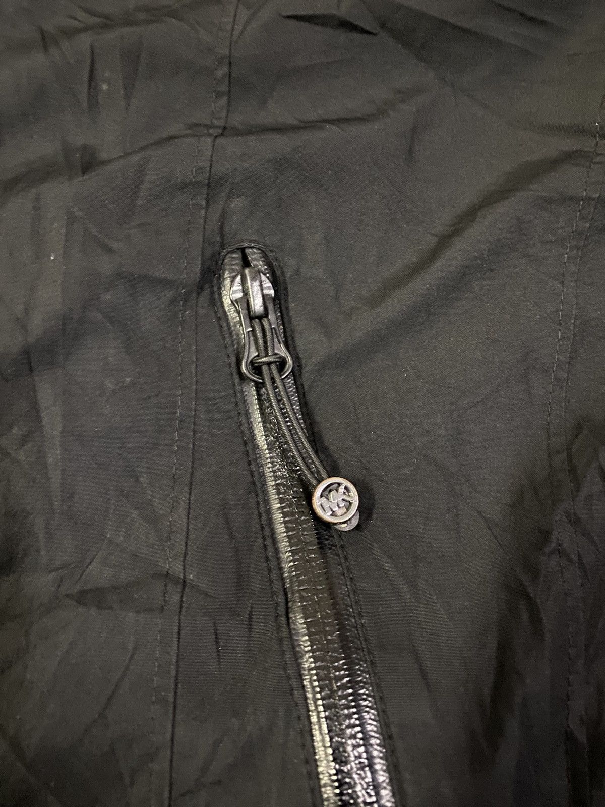 Michael Kors Zip-Up and Button Up Hooded Windbreaker