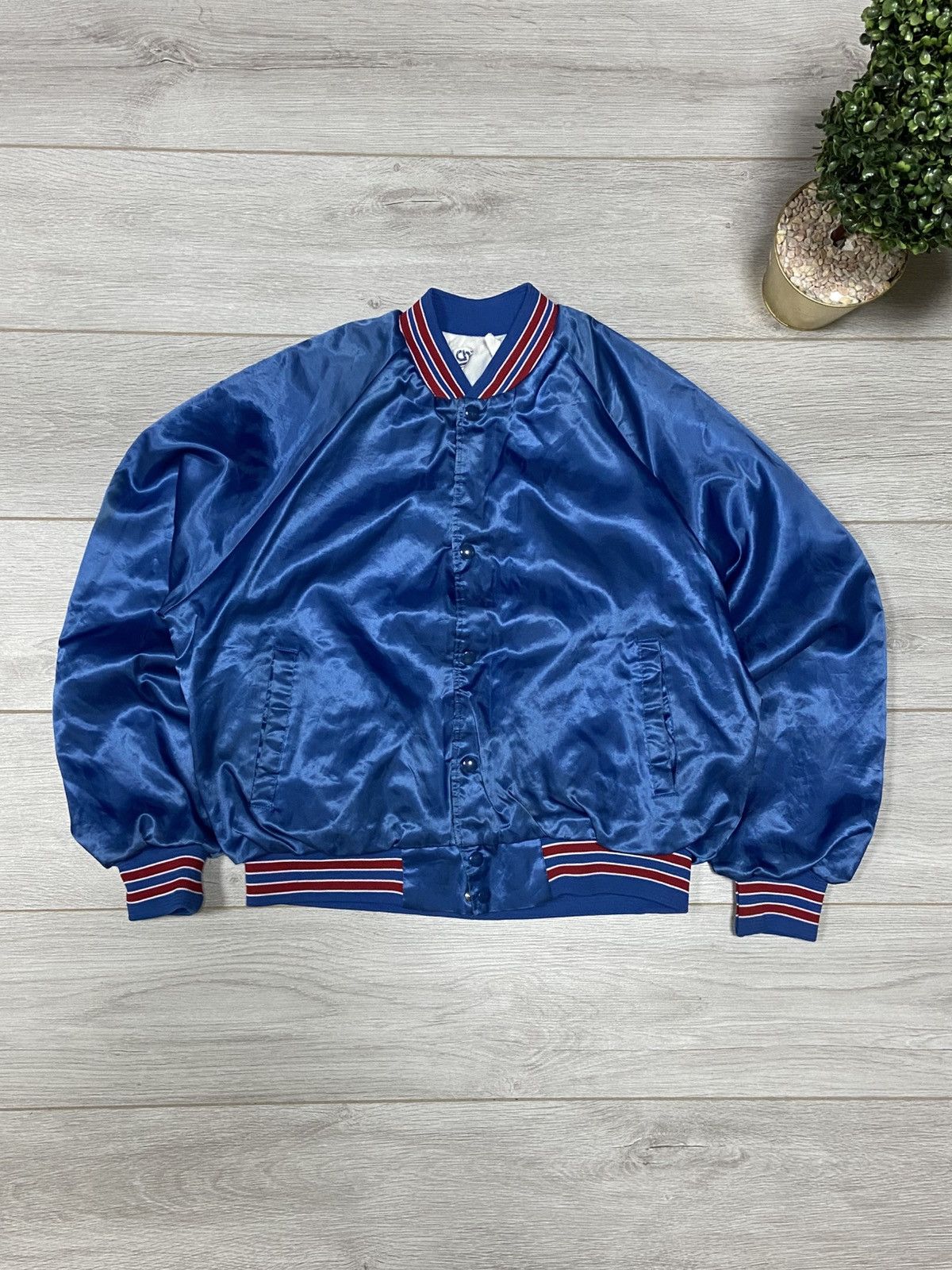 NFL Vintage 90s USA Buffalo Bills Satin Bomber Jacket Size US L / EU 52-54 / 3 - 2 Thumbnail