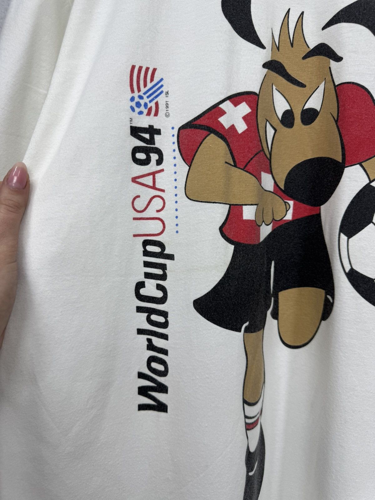 Band Tees Vintage Football WorldCup USA 1994 T-shirt Y2k Rare Jersey Size US XL / EU 56 / 4 - 5 Thumbnail