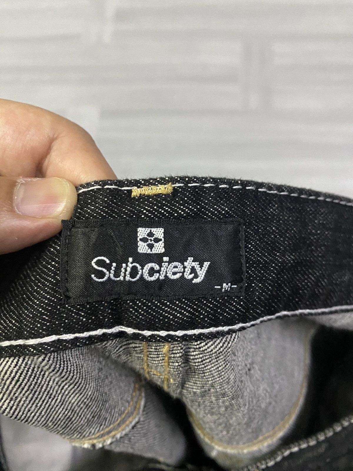 Japanese Brand Black Subciety Straight Denim Jeans Size US 32 / EU 48 - 8 Thumbnail
