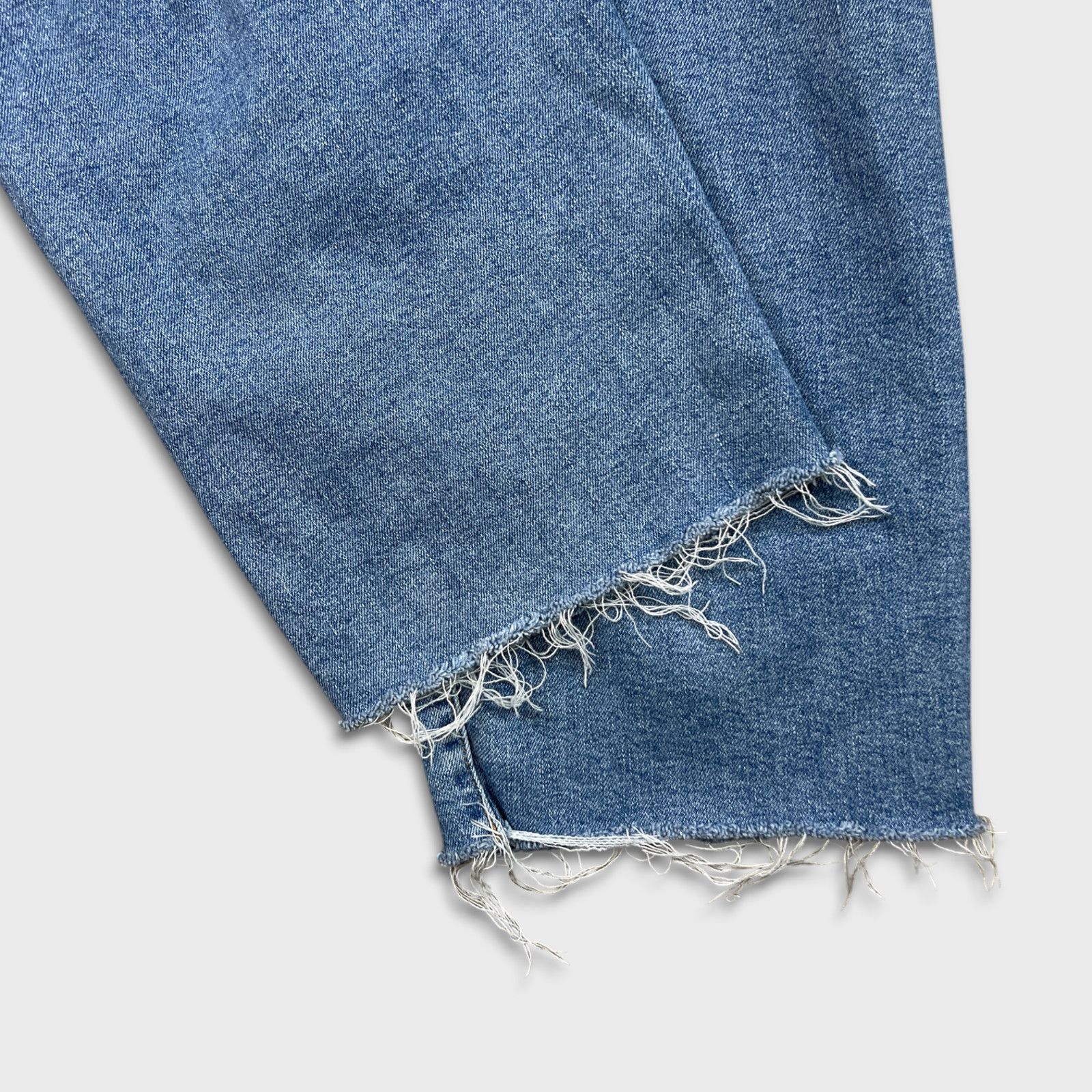 Levi's × Vintage Levi's Ribcage Straight Ankle Jeans High Rise Distress Denim Size 32" / US 10 / IT 46 - 8 Thumbnail