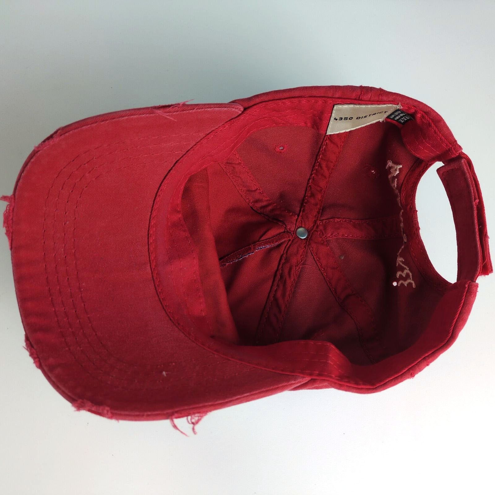 Other Wild And Free American Flag Distressed Red Baseball Cap Size ONE SIZE - 6 Thumbnail
