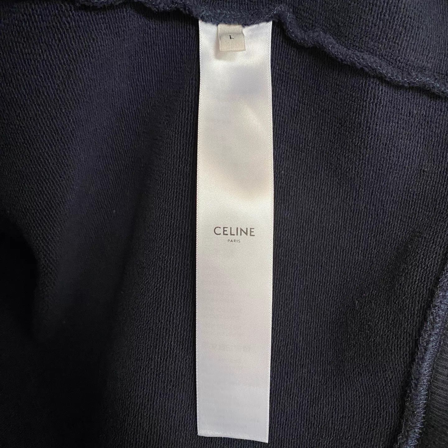 Celine CELINE TriomphePARIS Men’s Oversized Hoodie with Drawstring Size US L / EU 52-54 / 3 - 7 Thumbnail