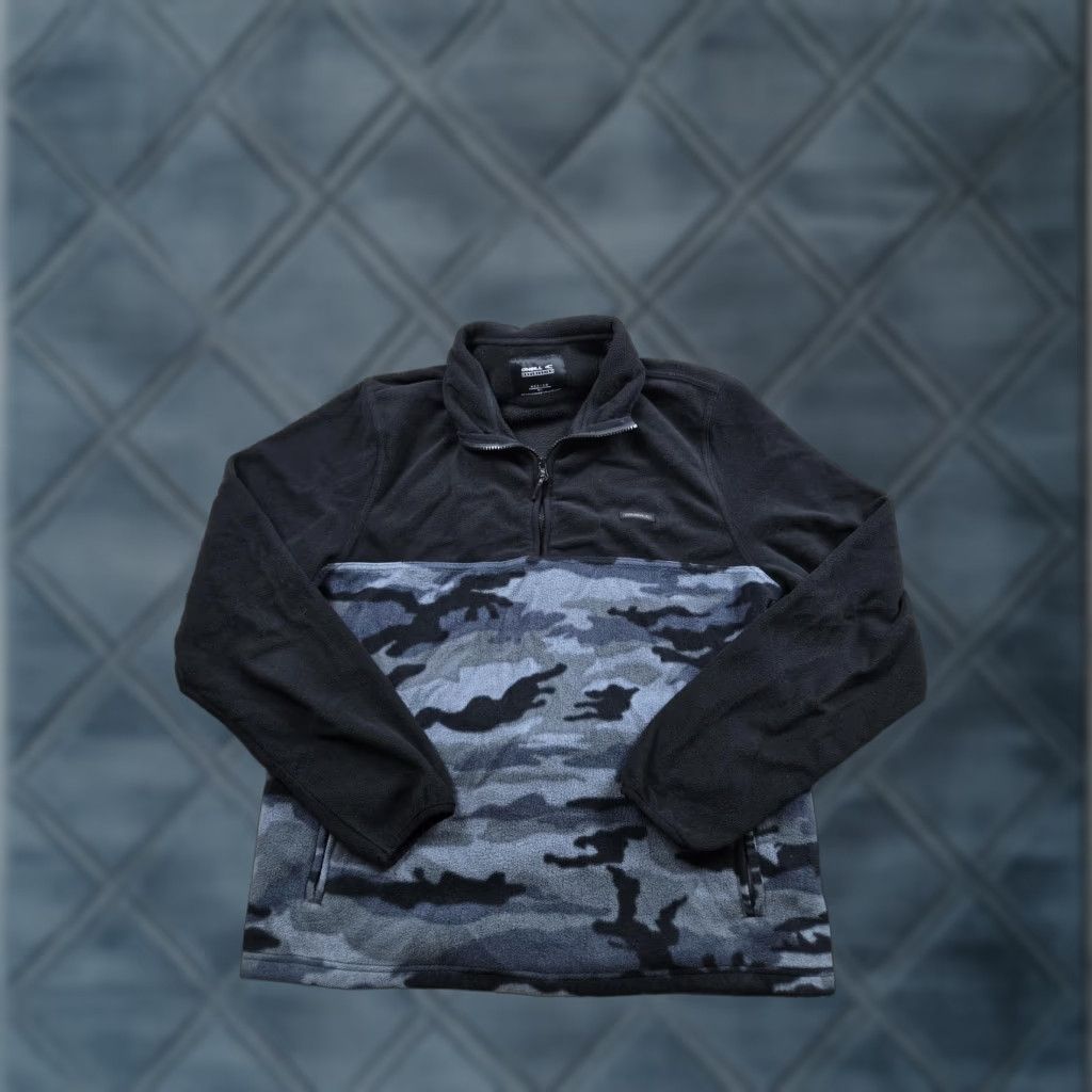 O'Neill O'Neill Fleece Jacket Mens Medium Black Camouflage 1/4 Zip Pockets Pullover Jacket/Coat Short Sleeve? Size US M / EU 48-50 / 2 - 1 Thumbnail