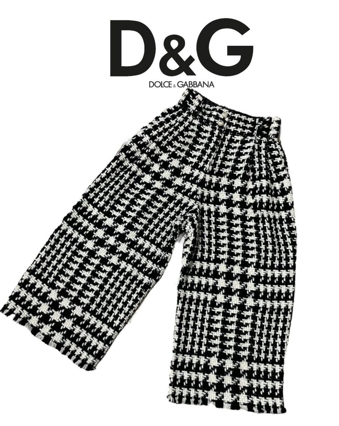 Dolce & Gabbana Authentic Dolce & Gabbana Crochet Wool Pants Size 25" / US 0 / IT 36 - 1 Thumbnail