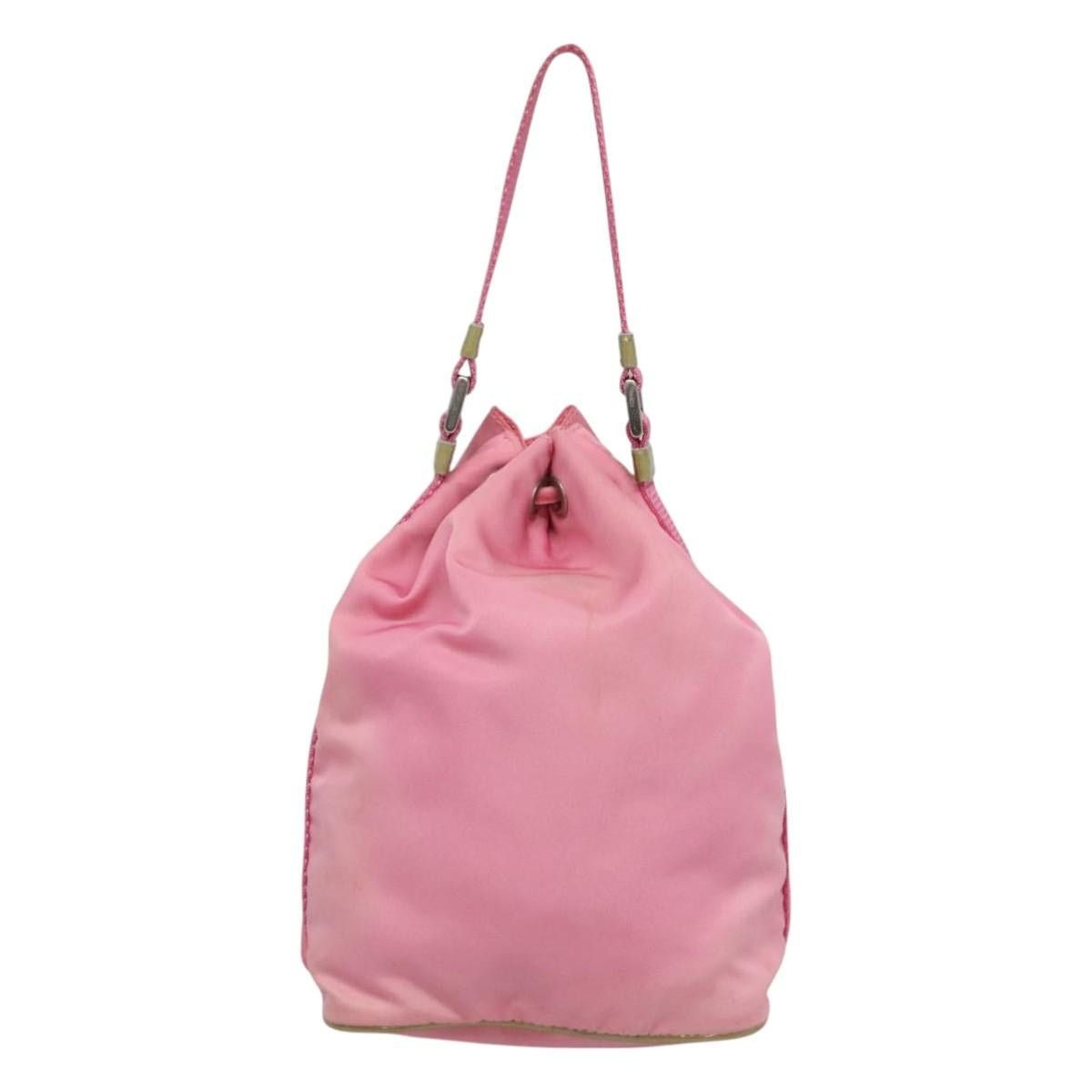 Prada PRADA Hand Bag Nylon Pink Silver Size ONE SIZE - 3 Thumbnail