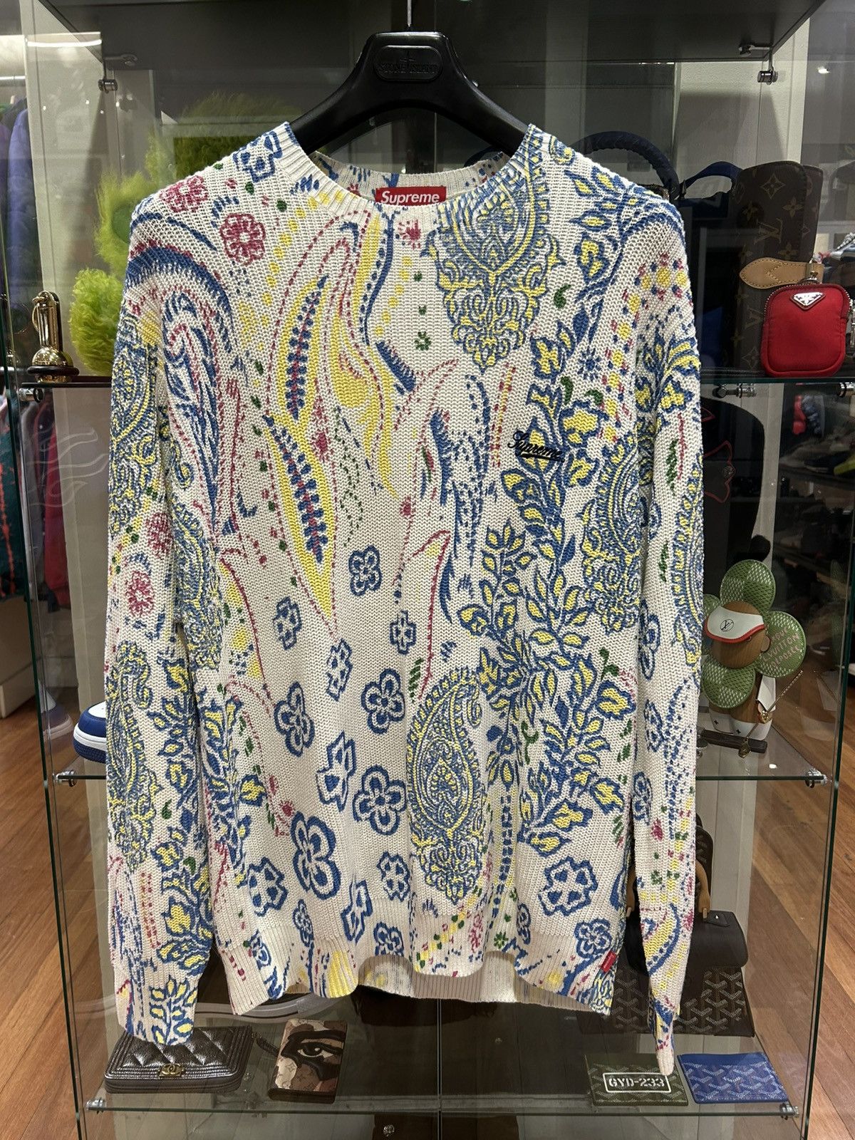 Supreme Supreme Printed Paisley Knit Sweater Size US L / EU 52-54 / 3 - 1 Thumbnail