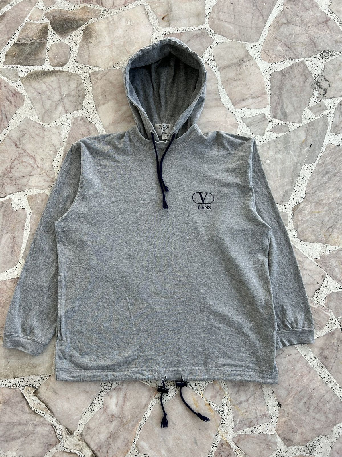 Valentino Valentino Garavani Jeans Hoodie Sweatshirt Gray Size US L / EU 52-54 / 3 - 3 Thumbnail
