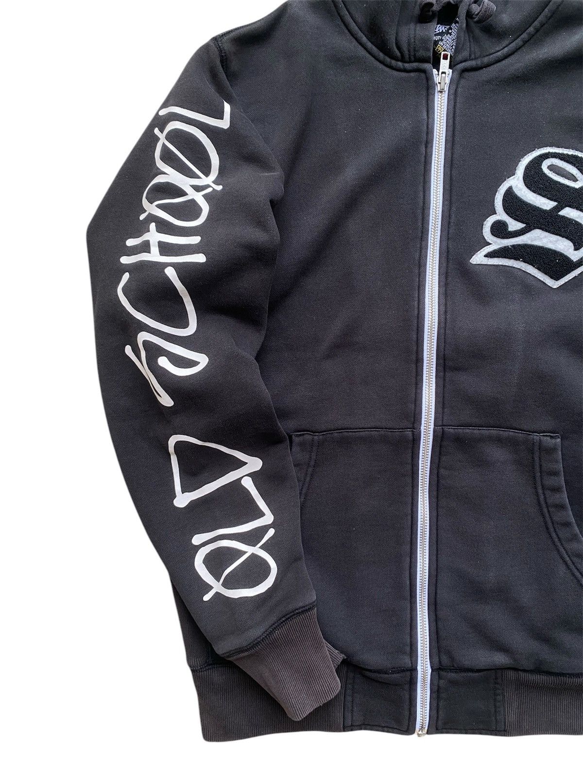 Stussy × Vintage Vintage Stussy Gothic Logo Zipper Hoodie Size US S / EU 44-46 / 1 - 6 Thumbnail