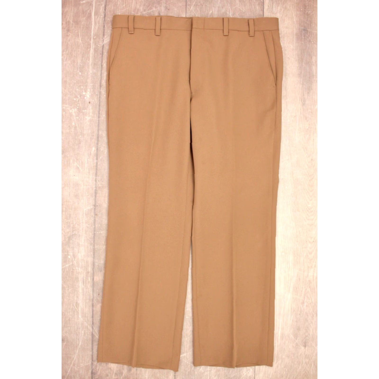 Levi's VINTAGE Levi's 70s Leisure Suit Shirt Jacket Pants 2 PC Mens Brown 44 R 1970s Disco Size 44R - 7 Thumbnail