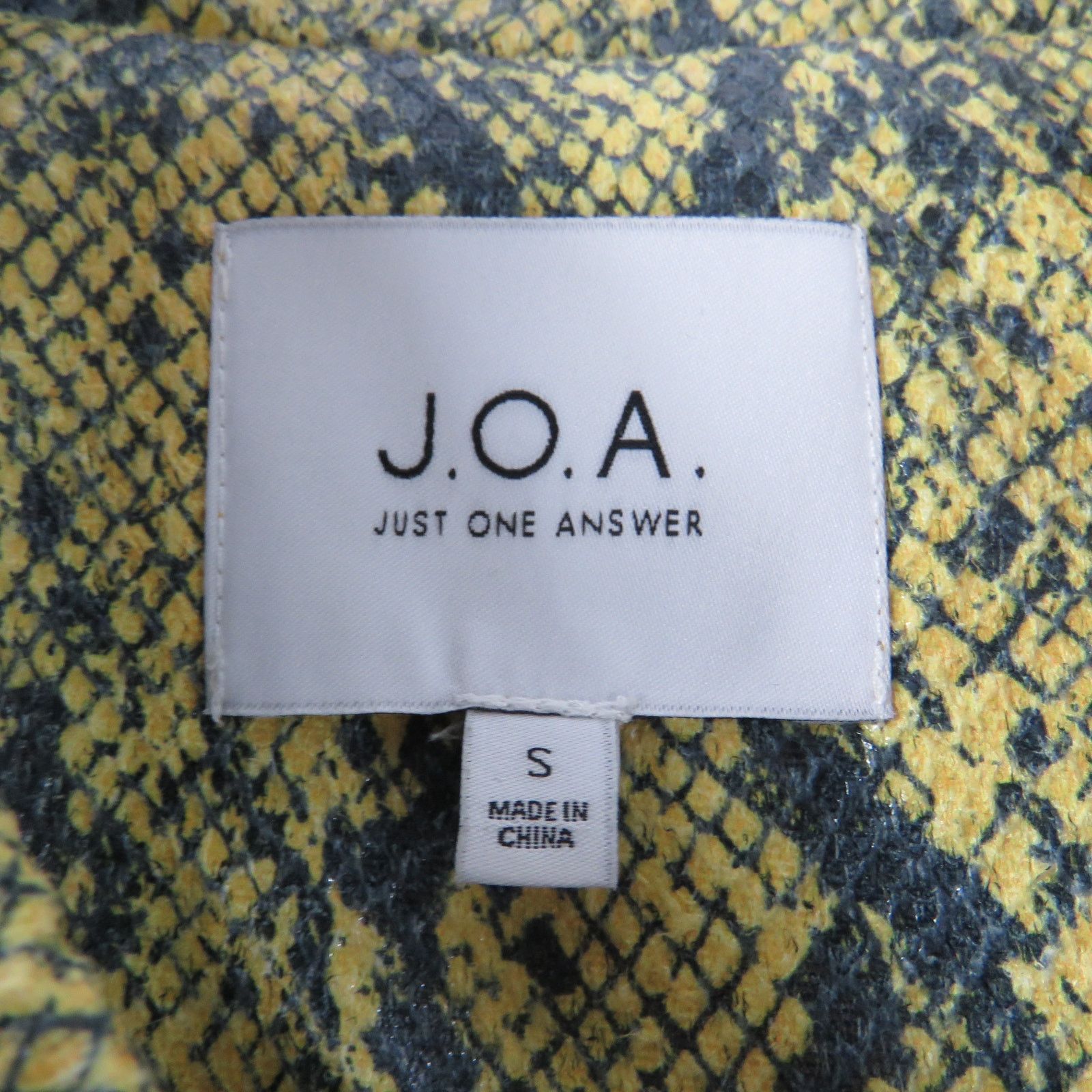 REVOLVE Revolve J.O.A. Green Snake Pattern Long Jacket Small Size S / US 4 / IT 40 - 6 Thumbnail