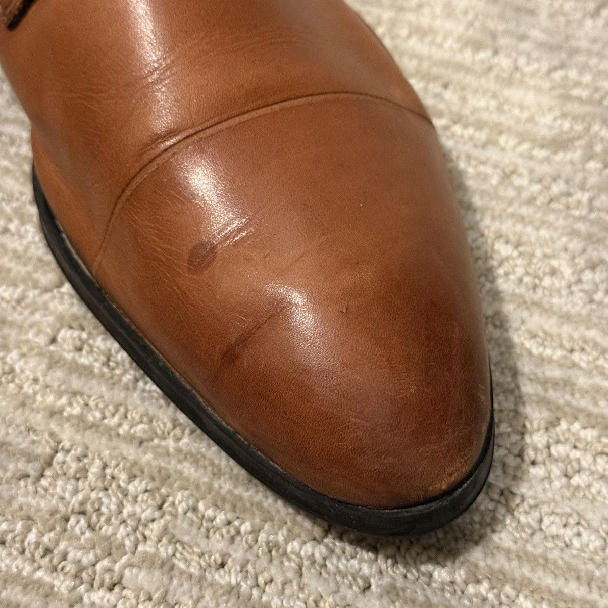 Zara Zara Man Modern Essentials Tan Leather Dress Shoes Size 11 Size US 11 / EU 44 - 5 Thumbnail